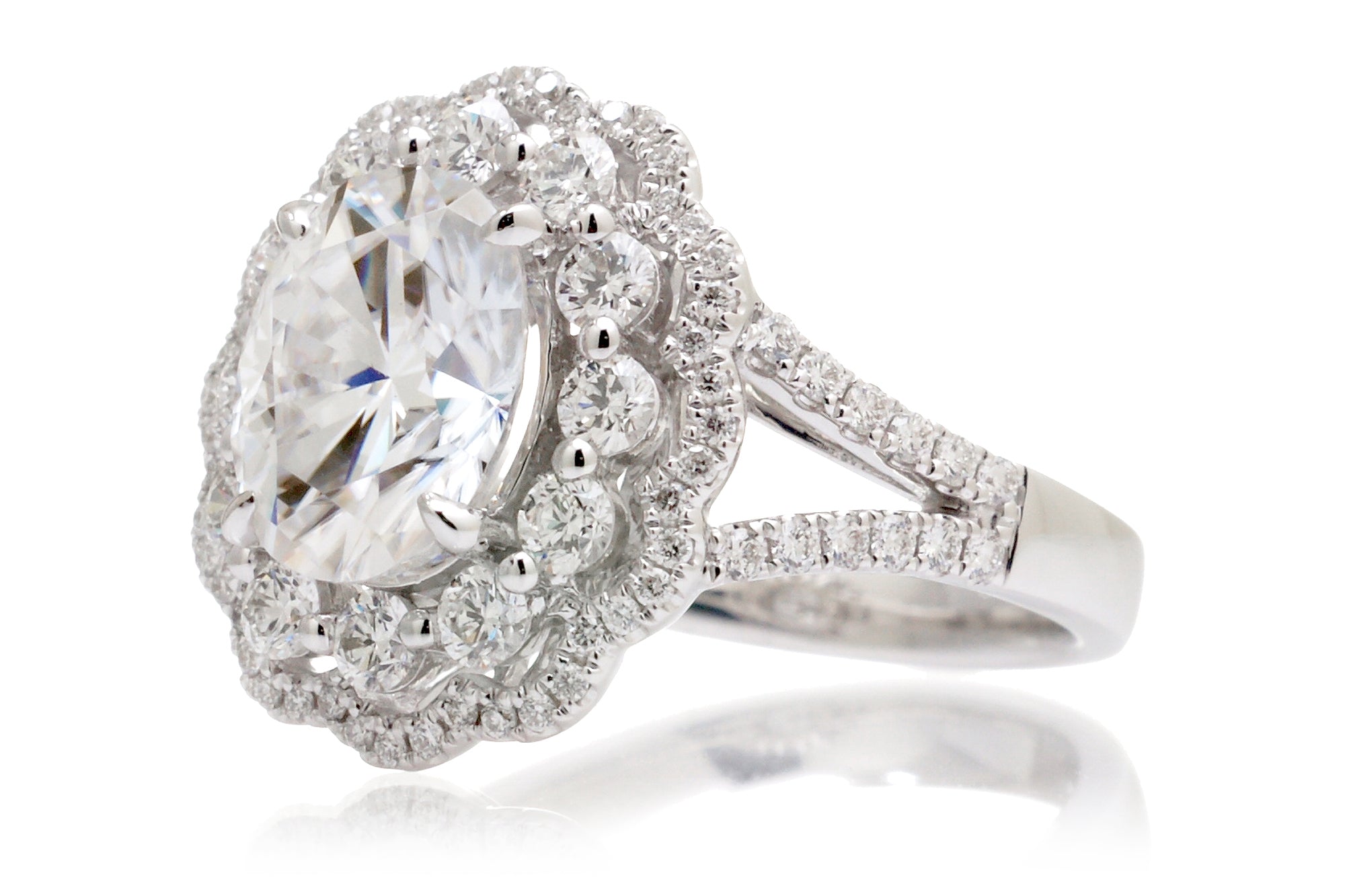 The Constance Oval Moissanite Ring