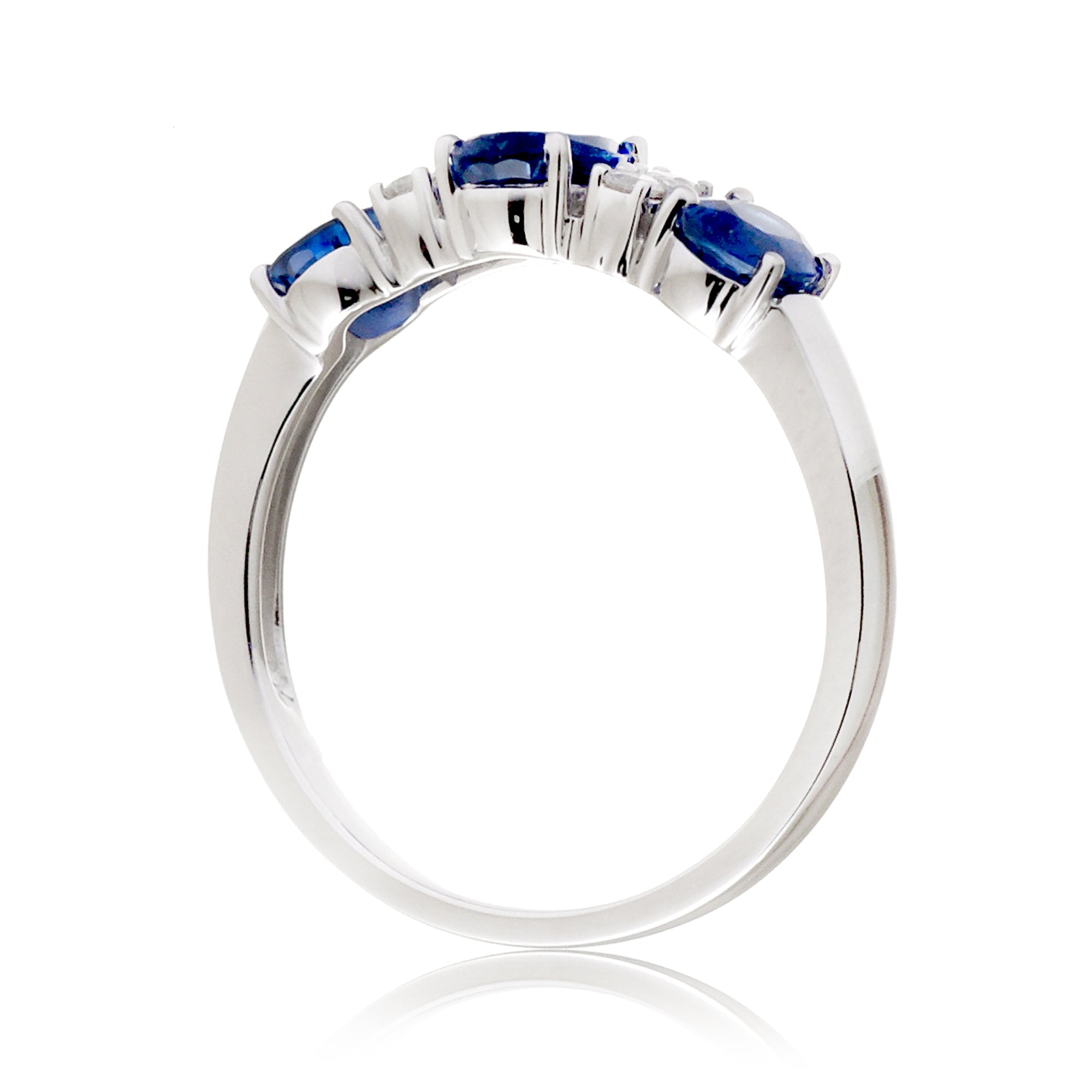 The Panya Oval Sapphire & Diamond Ring