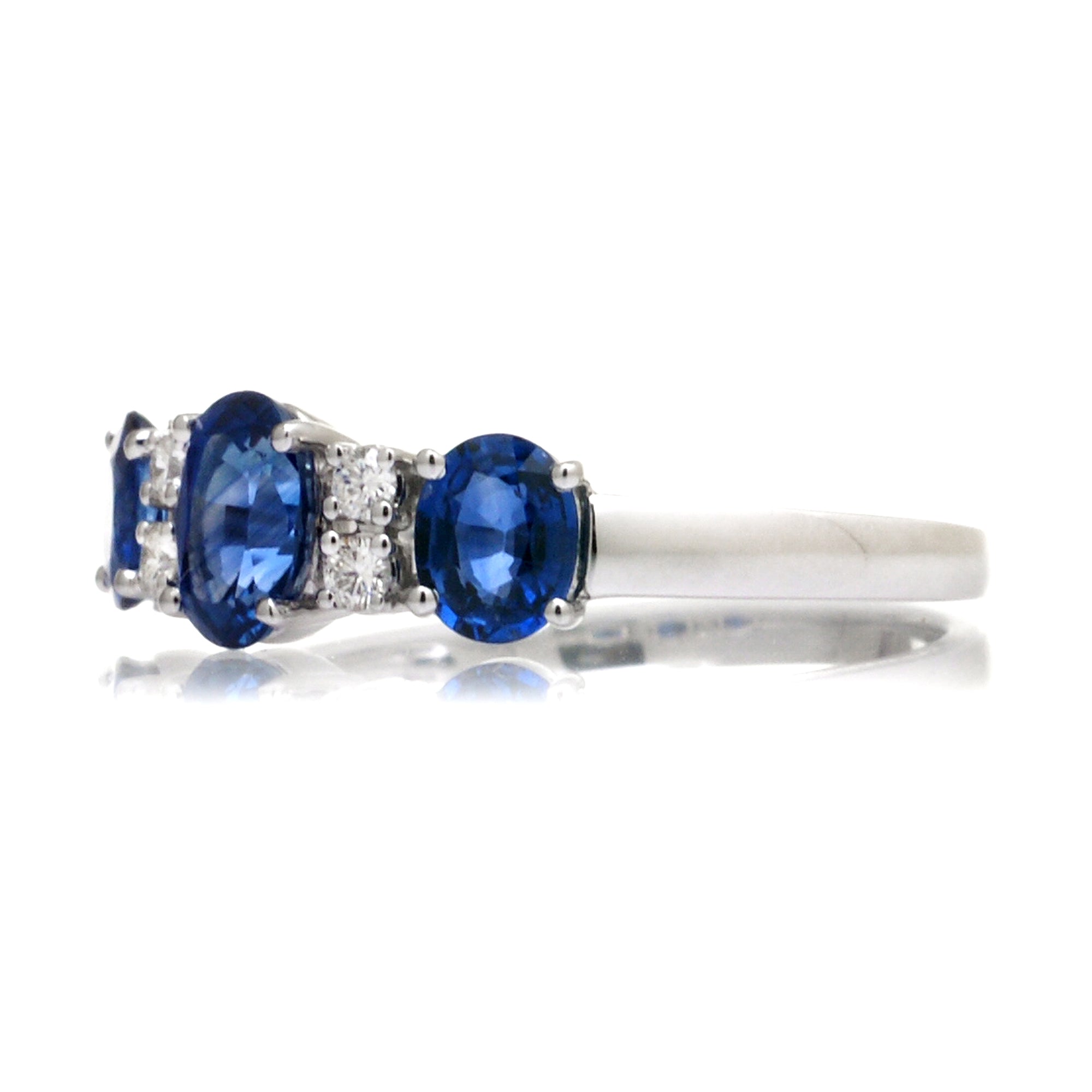The Panya Oval Sapphire & Diamond Ring