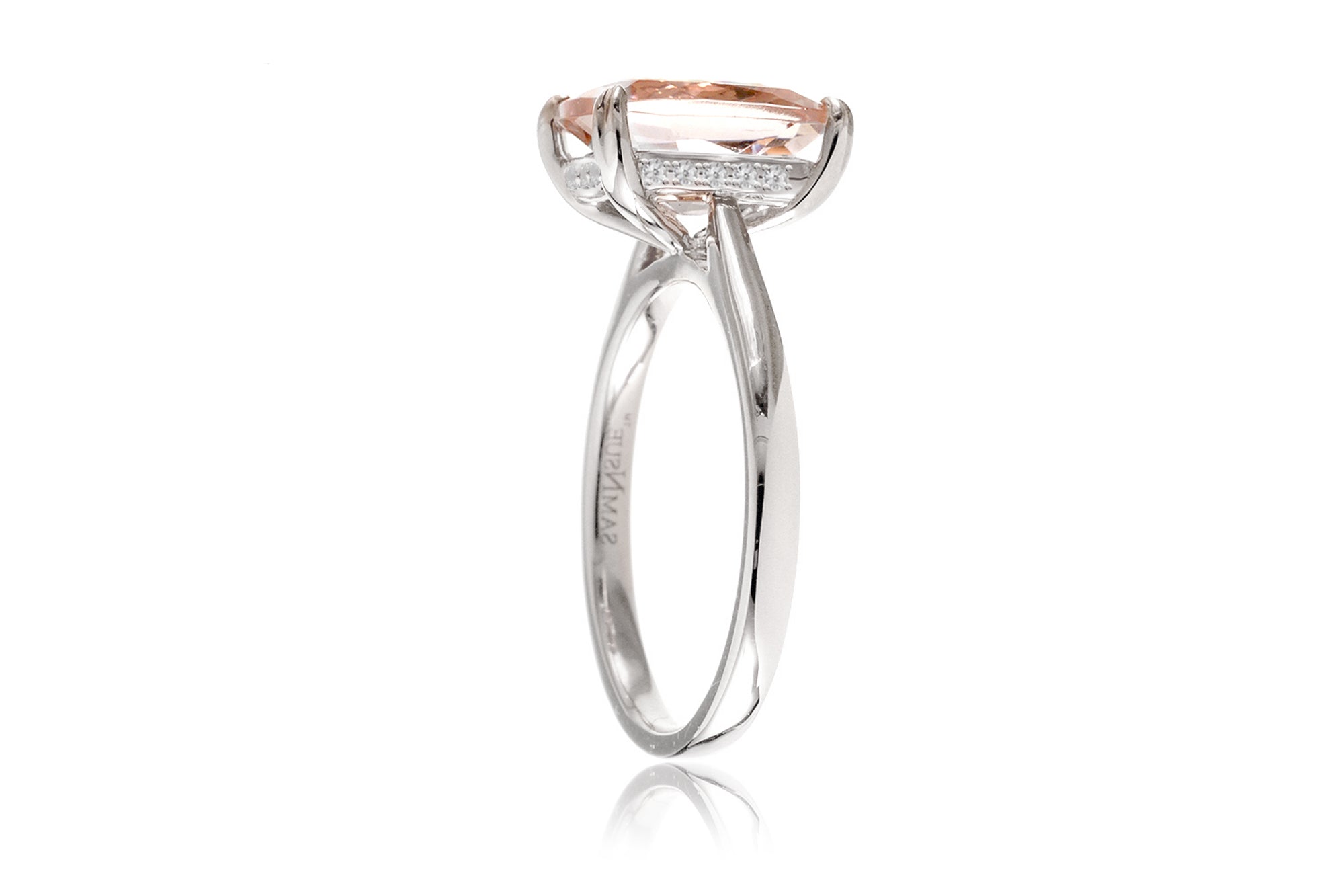 The Emily Square Cushion Morganite