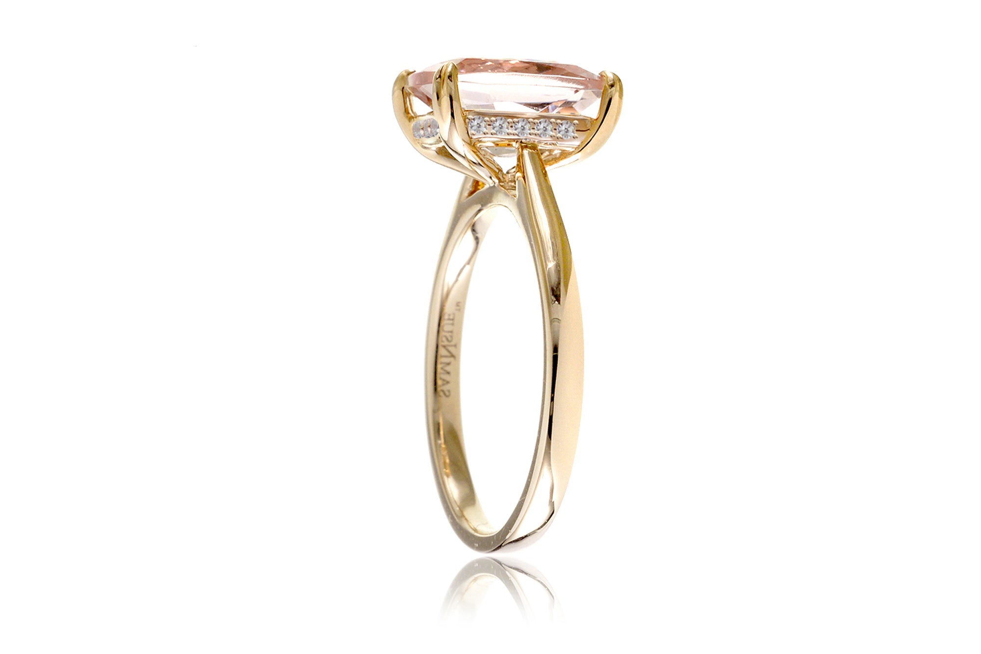 The Emily Square Cushion Morganite