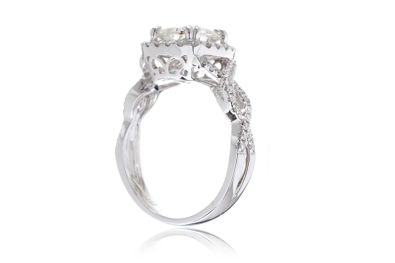 The Shelly Cushion Moissanite Ring