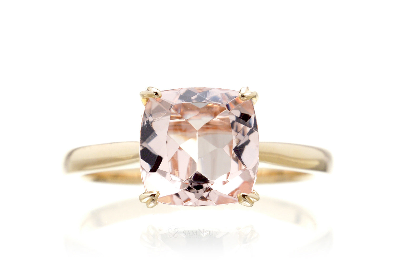 The Emily Square Cushion Morganite