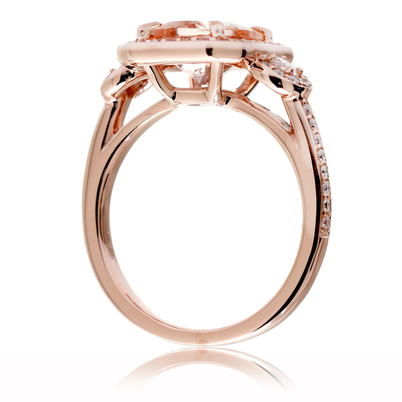 The Nancy Cushion Morganite Ring