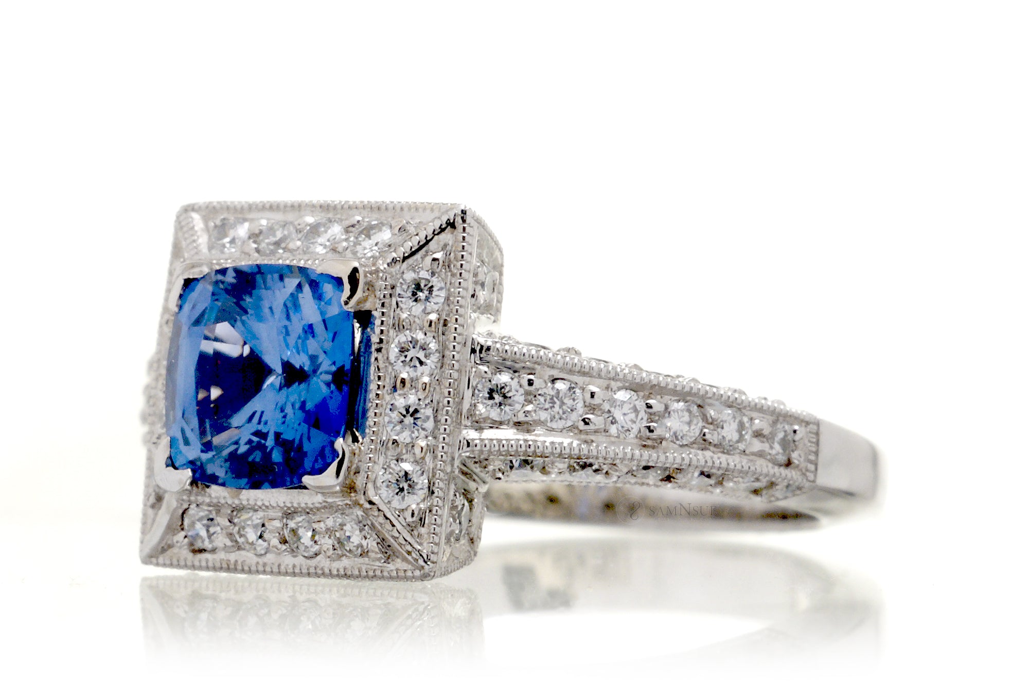 The Doris Cushion Sapphire Ring (2.01 ct tw.)