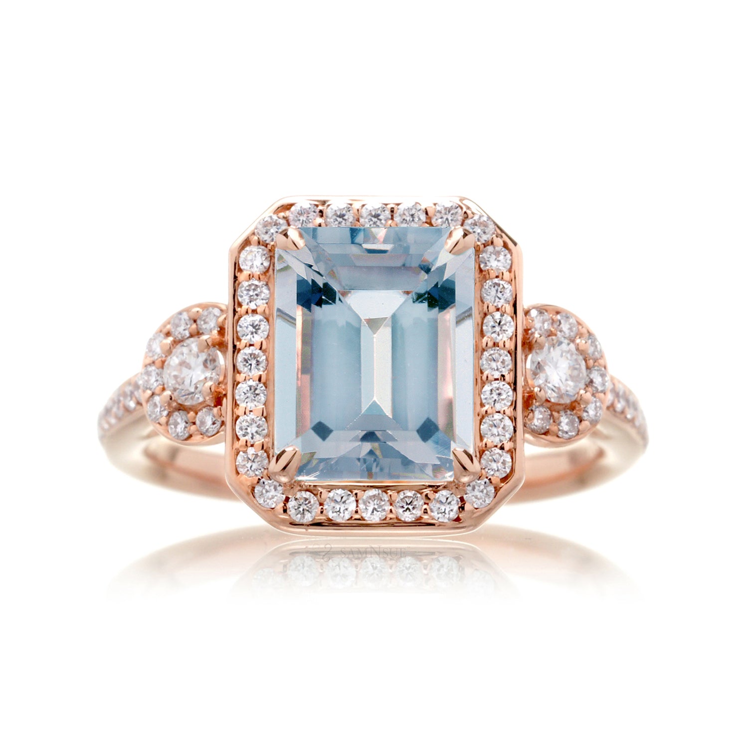 The Nancy Emerald Cut Aquamarine