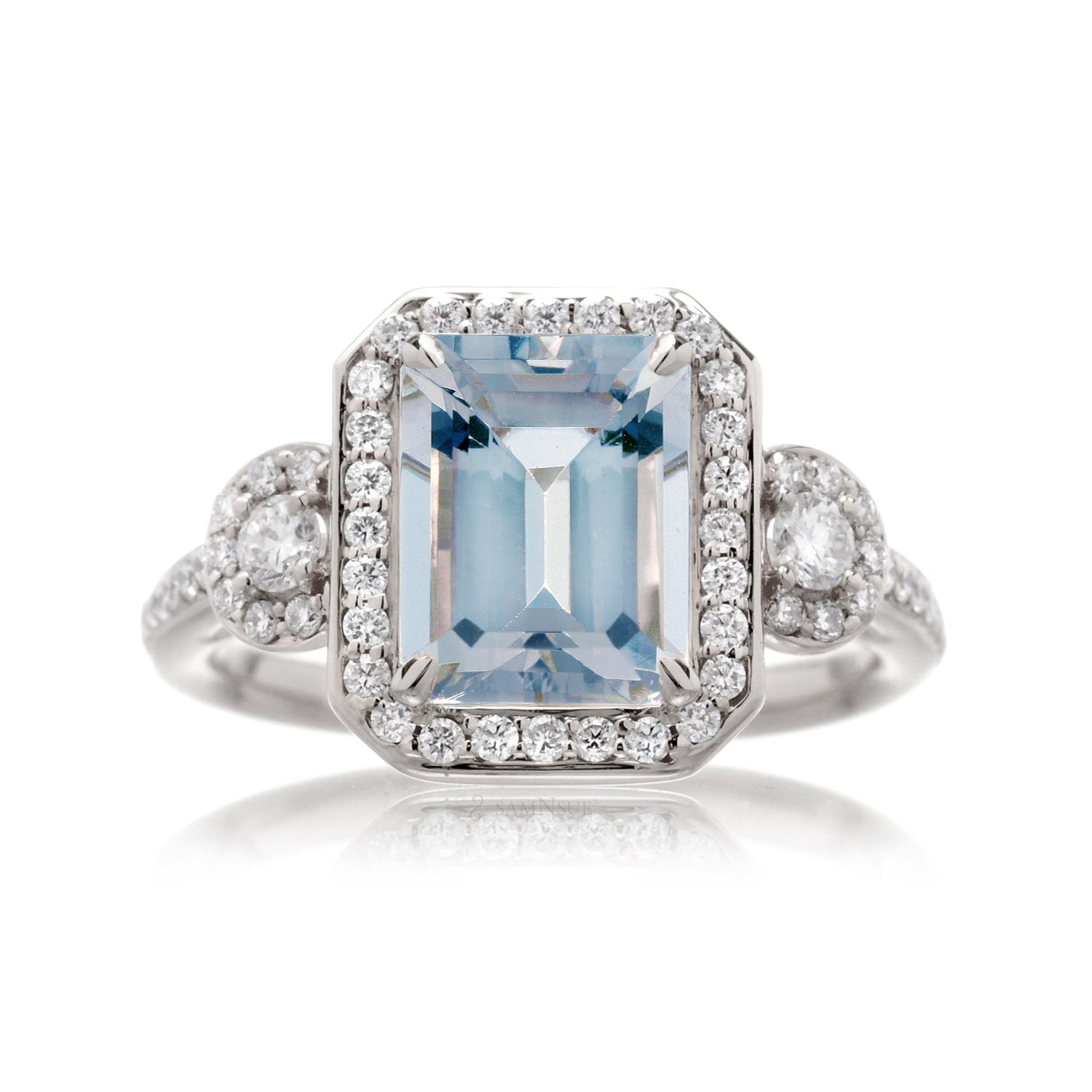 The Nancy Emerald Cut Aquamarine