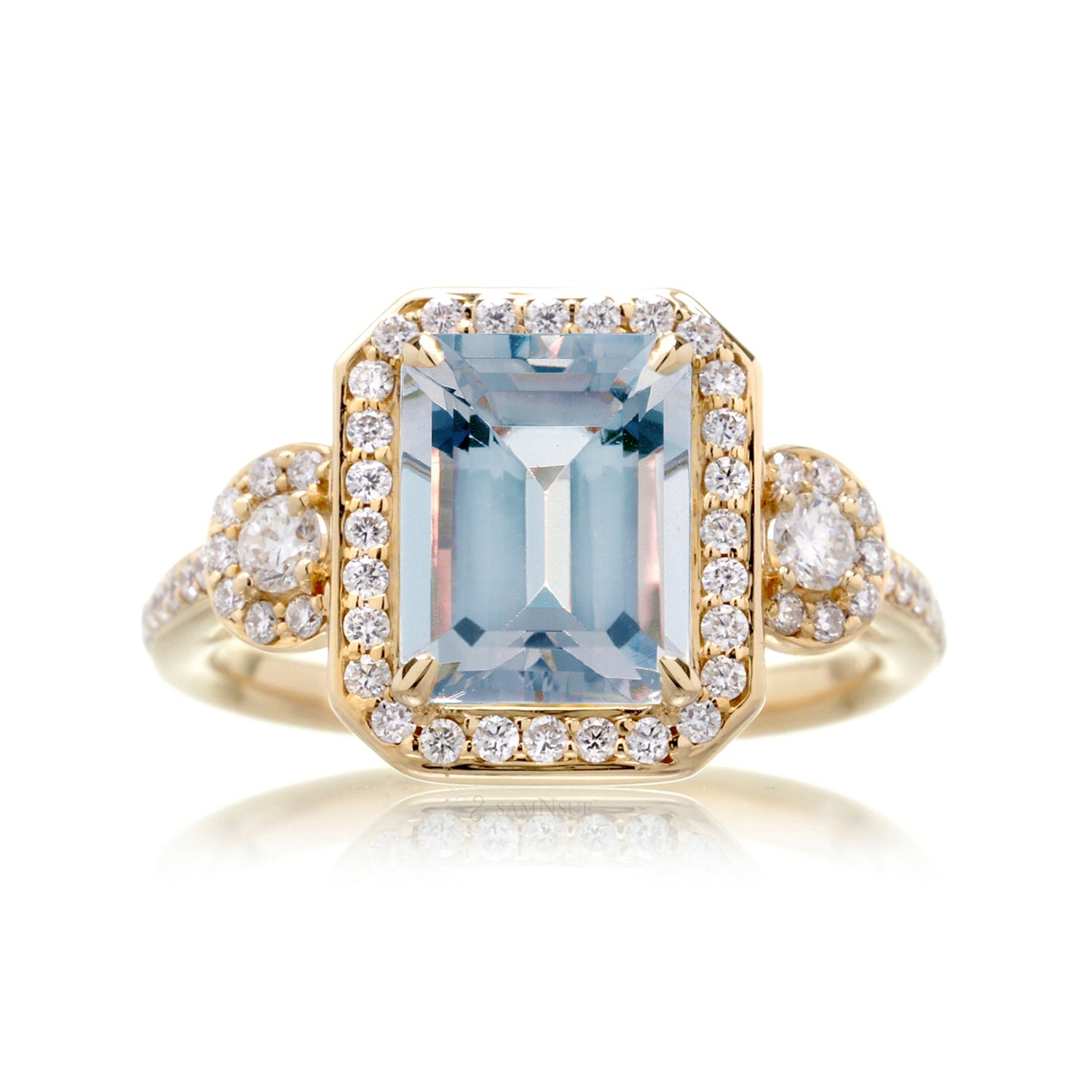 The Nancy Emerald Cut Aquamarine