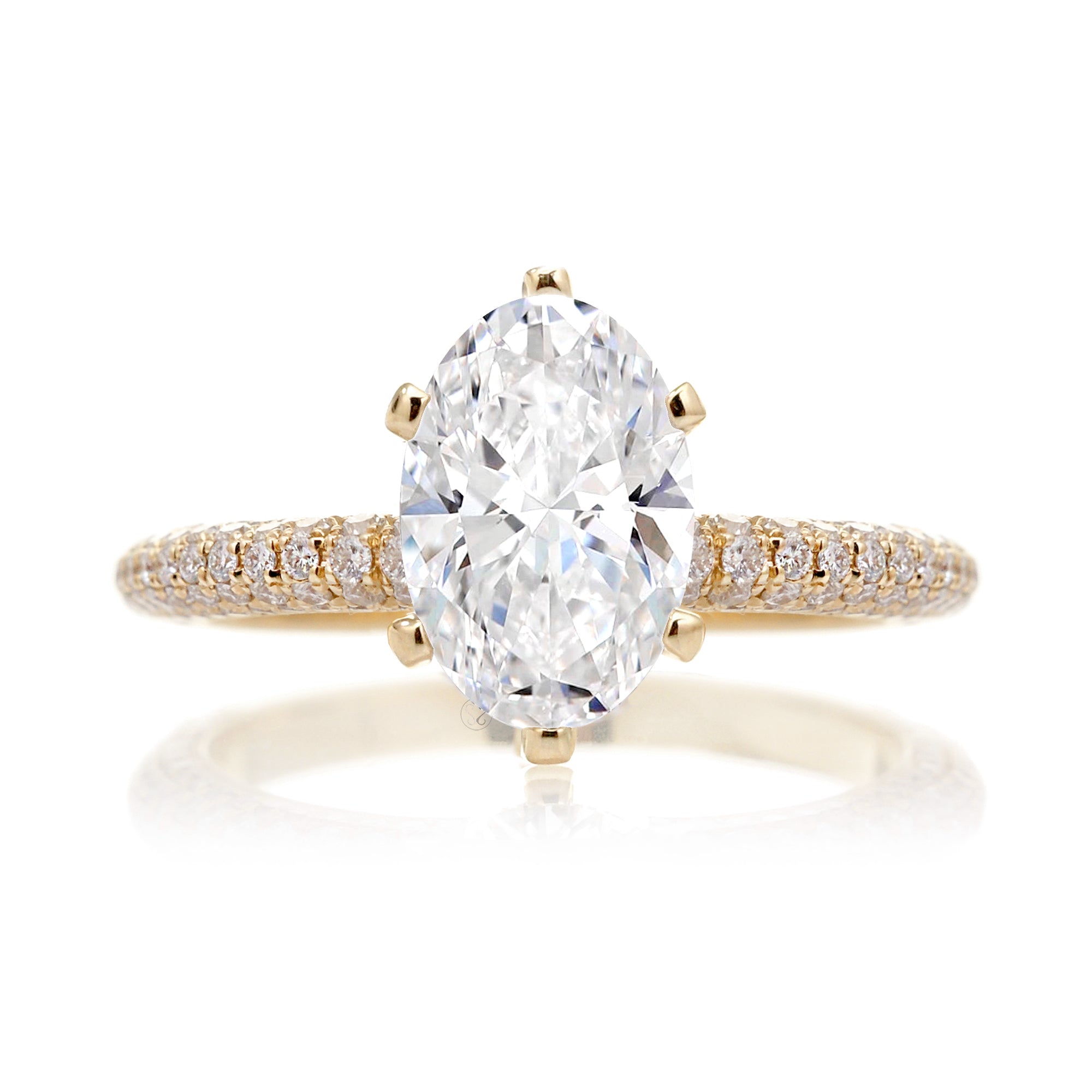 The Eve Solitaire Oval Diamond Ring (Lab-Grown)
