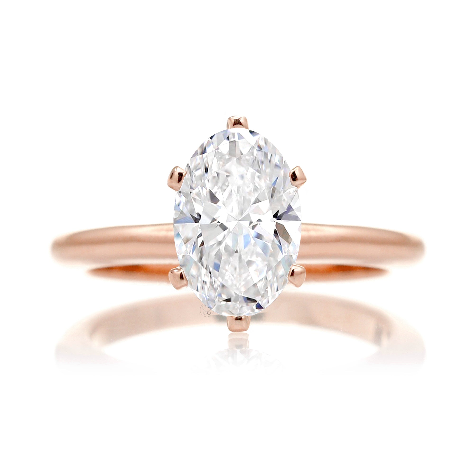 The Eve Solitaire Oval Diamond Ring (Lab-Grown)