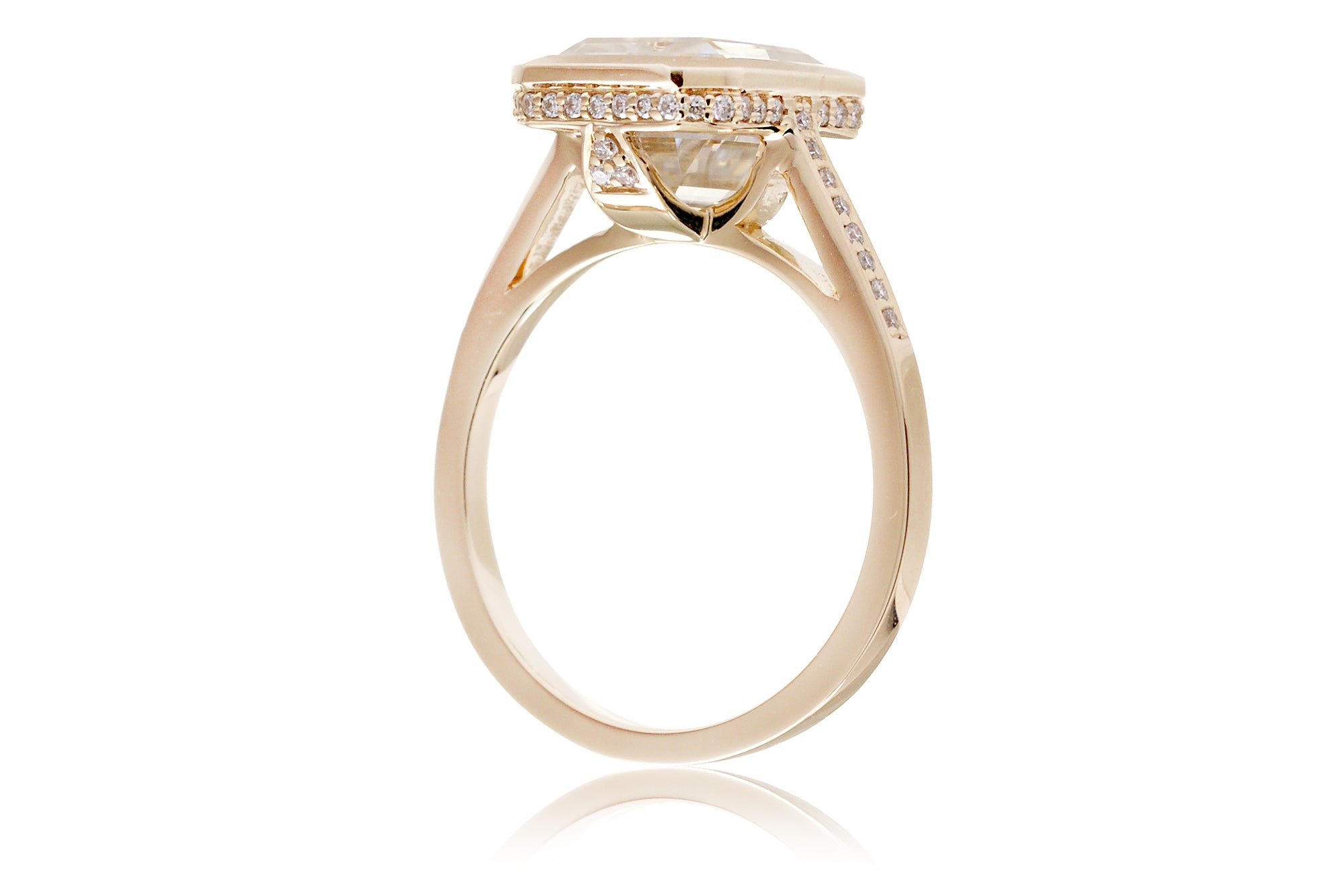 The Jessica Emerald Cut Moissanite