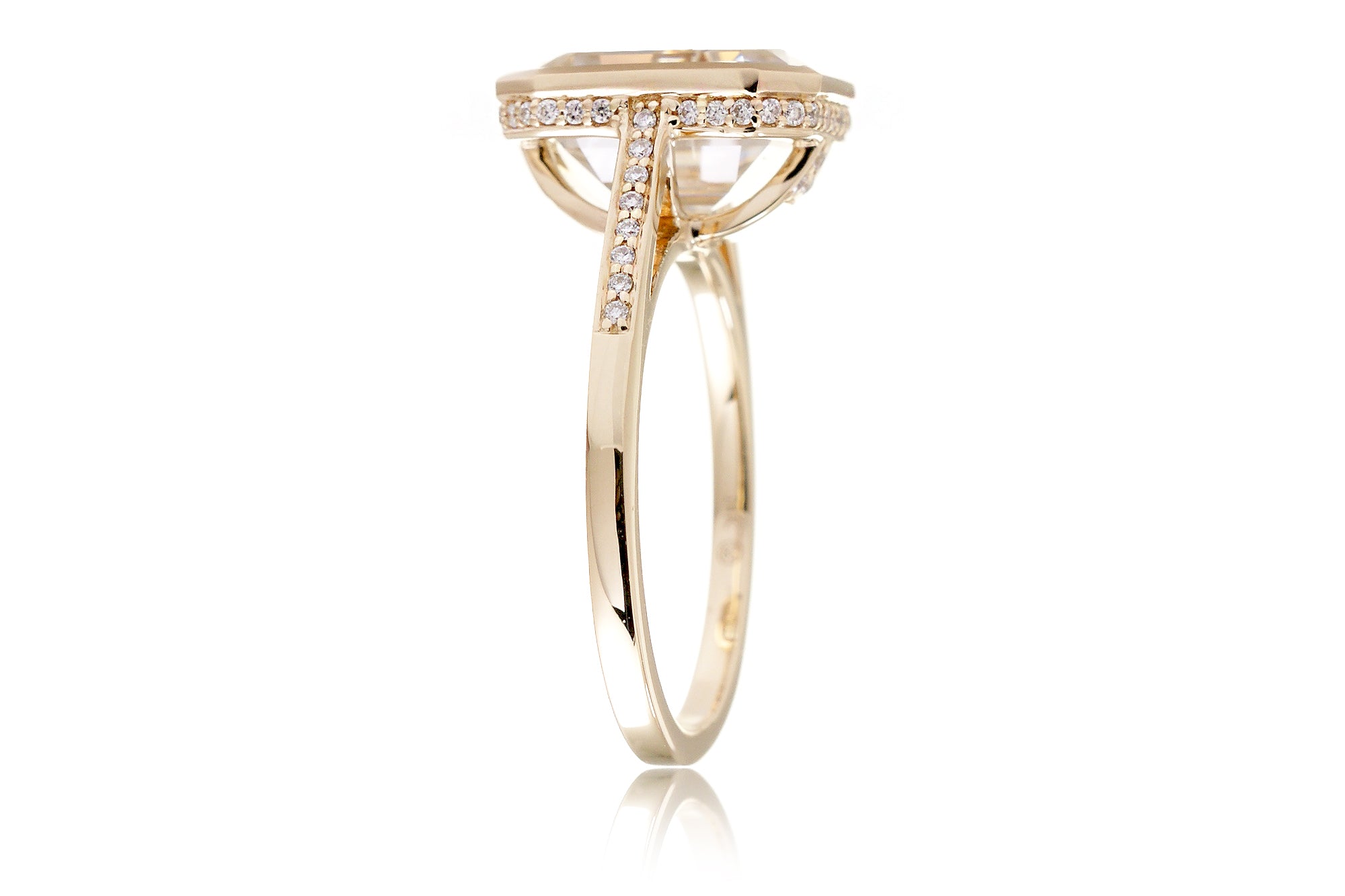 The Jessica Emerald Cut Moissanite