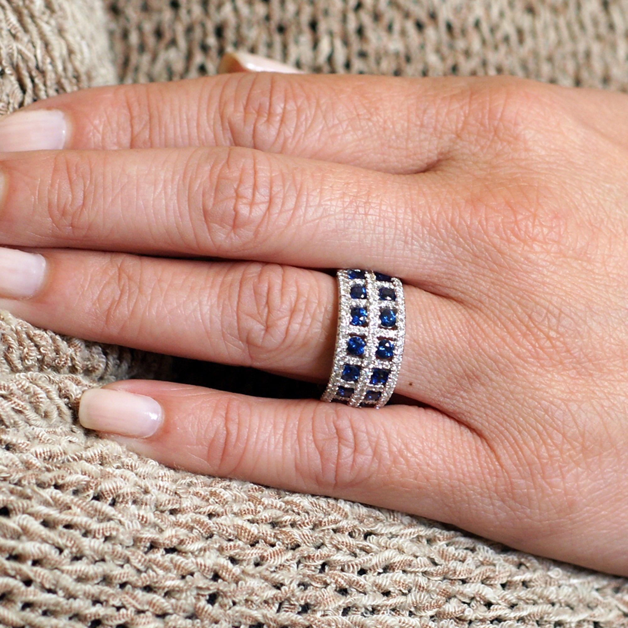 The Claudette Sapphire & Diamond Ring