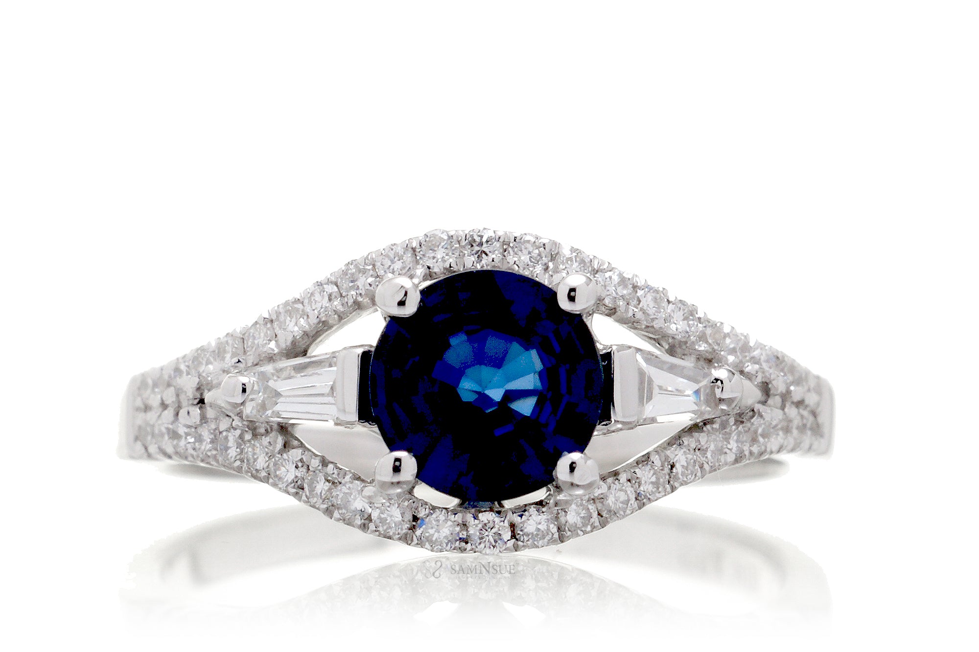 The Doheny Round Sapphire Ring