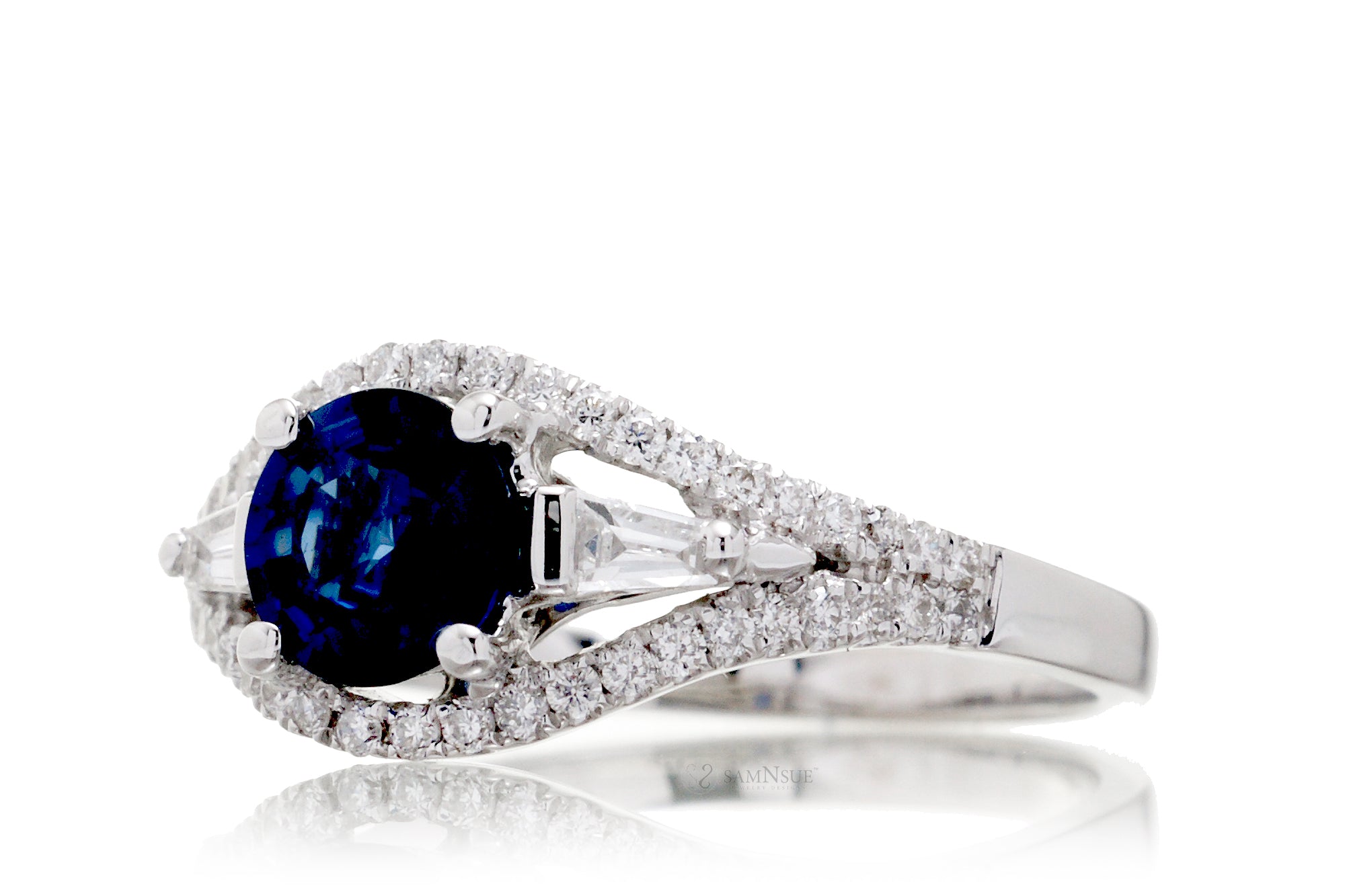 The Doheny Round Sapphire Ring
