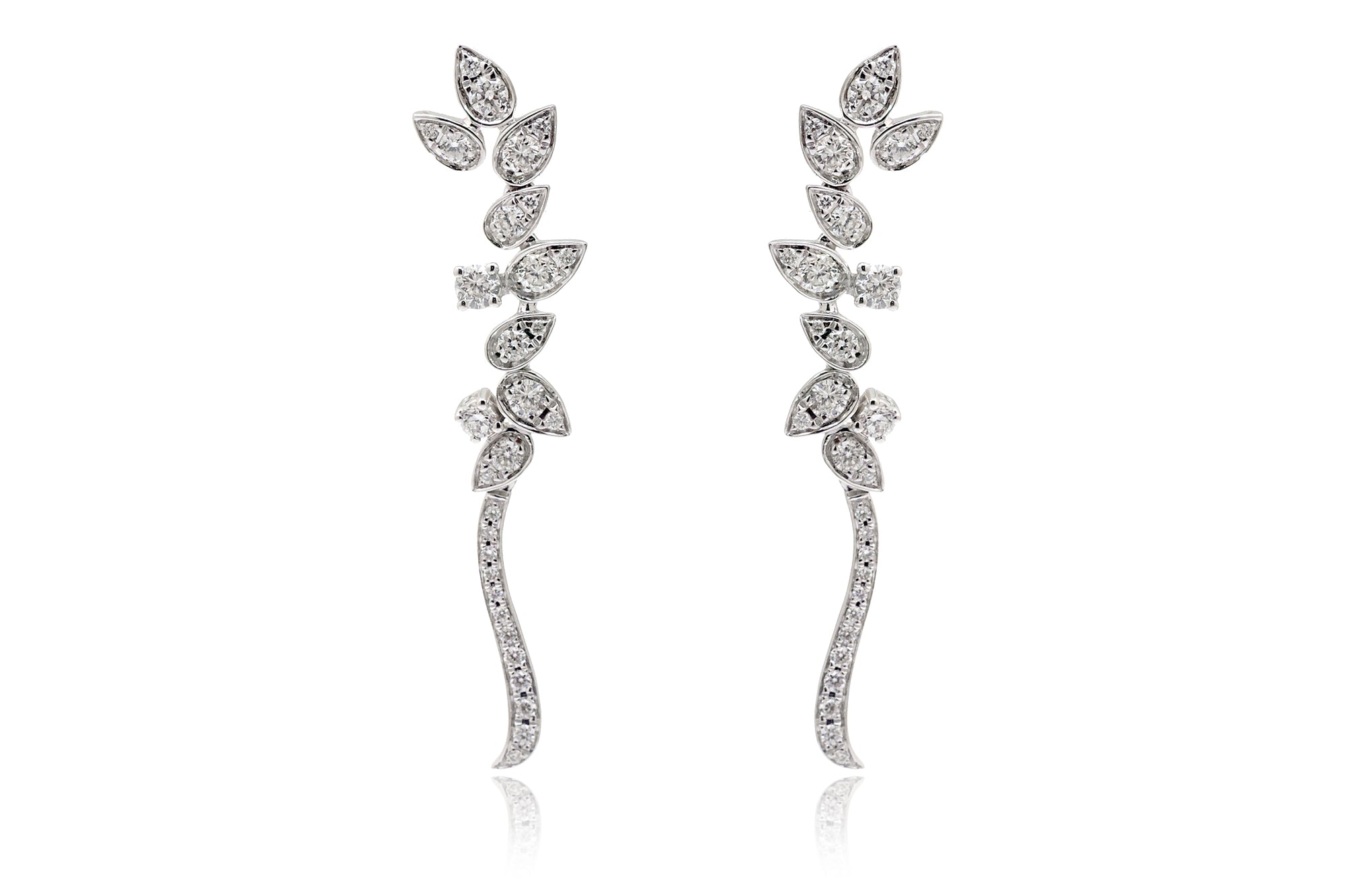 The Vine Diamond Drop Earrings