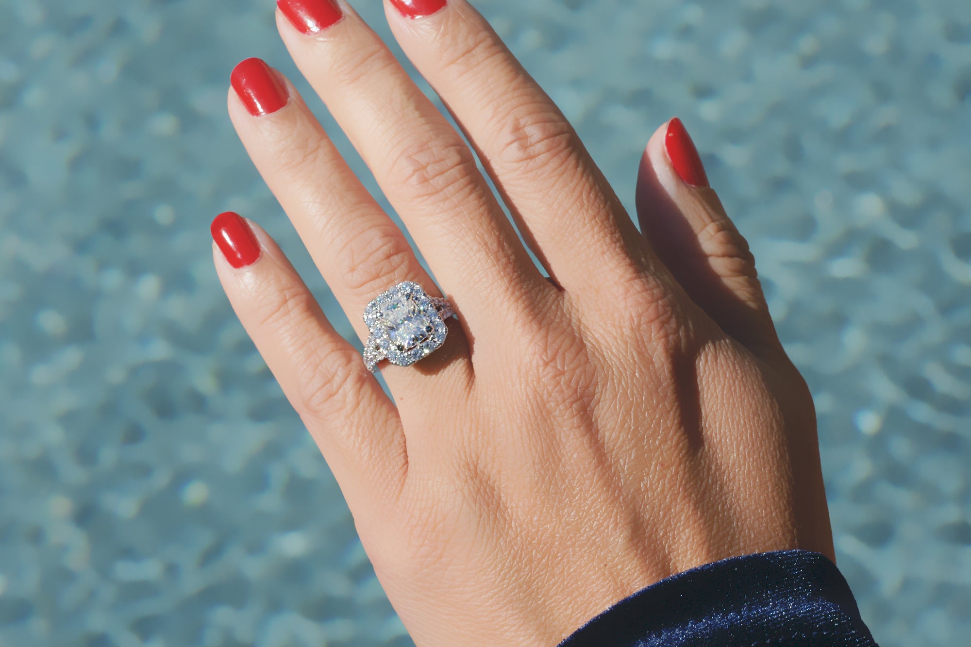 The Meghan Cushion Moissanite Ring