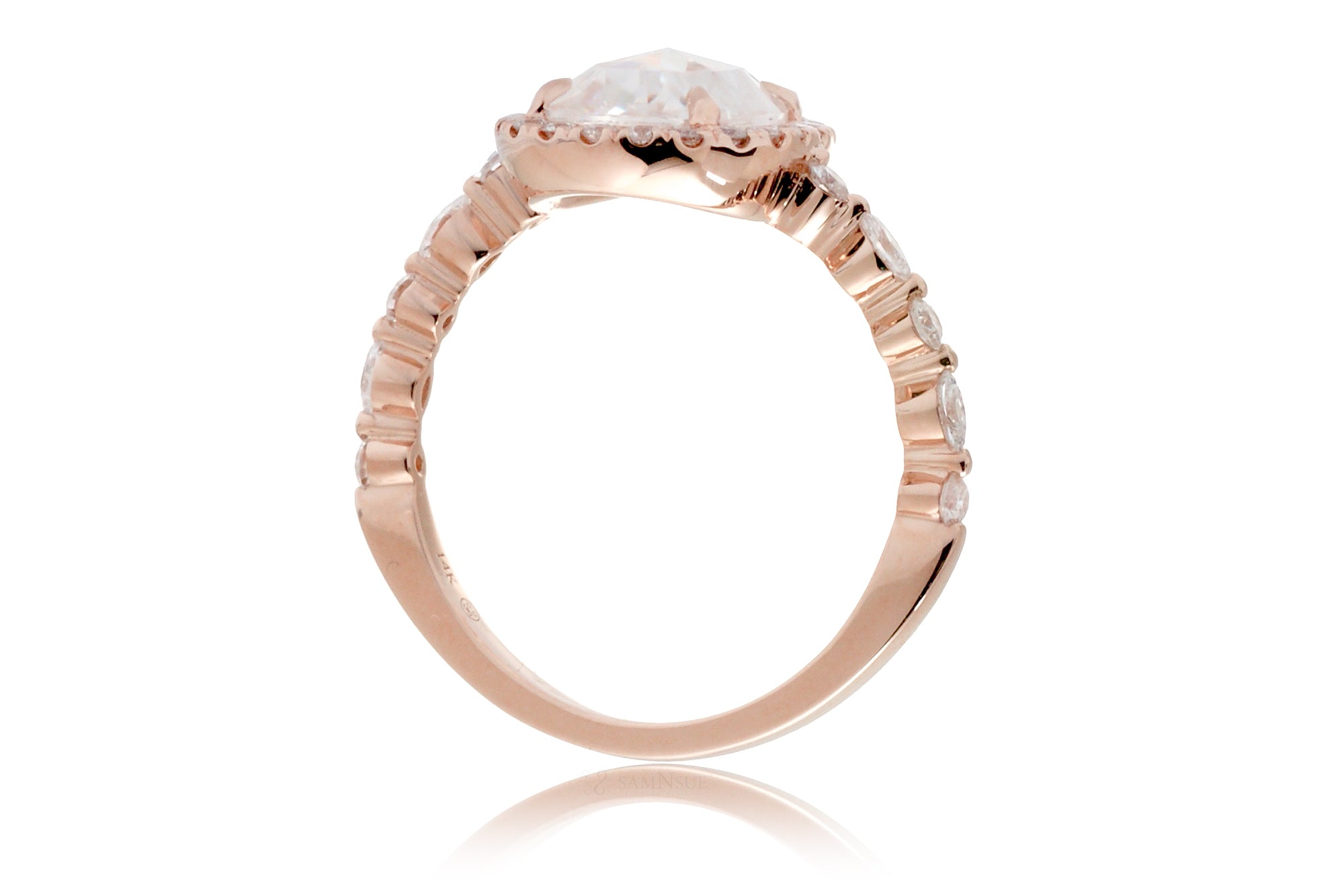 The Nora Rose Cut Oval Moissanite