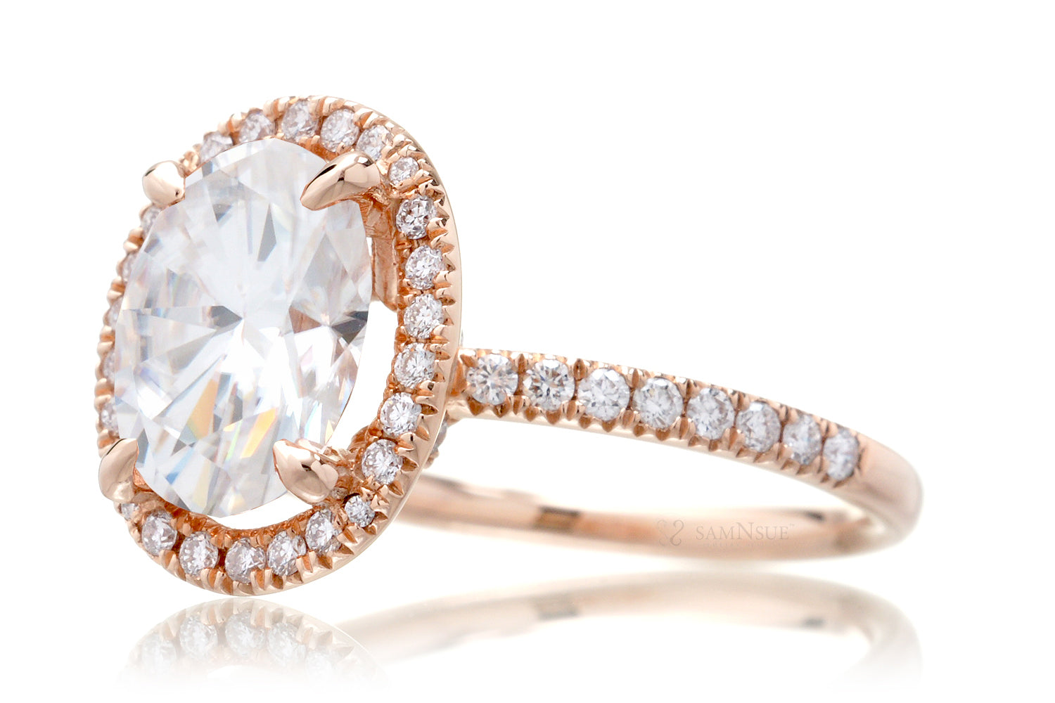 The Drenched Oval Brilliant Cut Diamond Ring