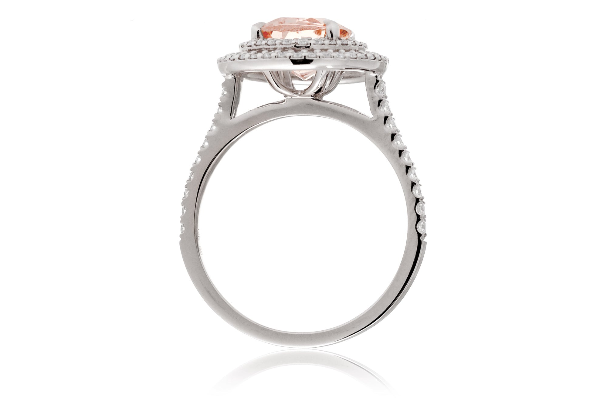 The Steffy Double Halo Oval Morganite