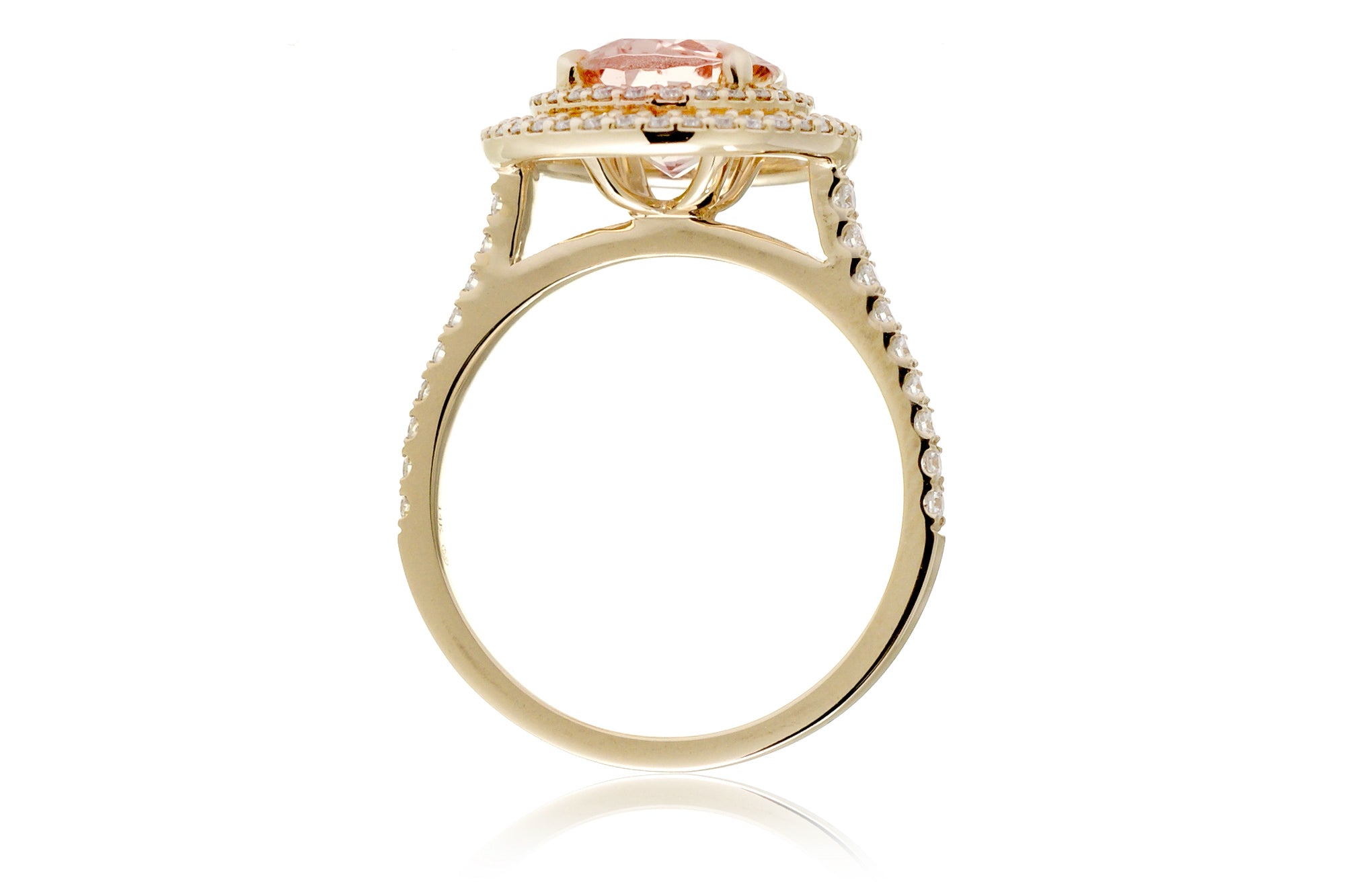 The Steffy Double Halo Oval Morganite