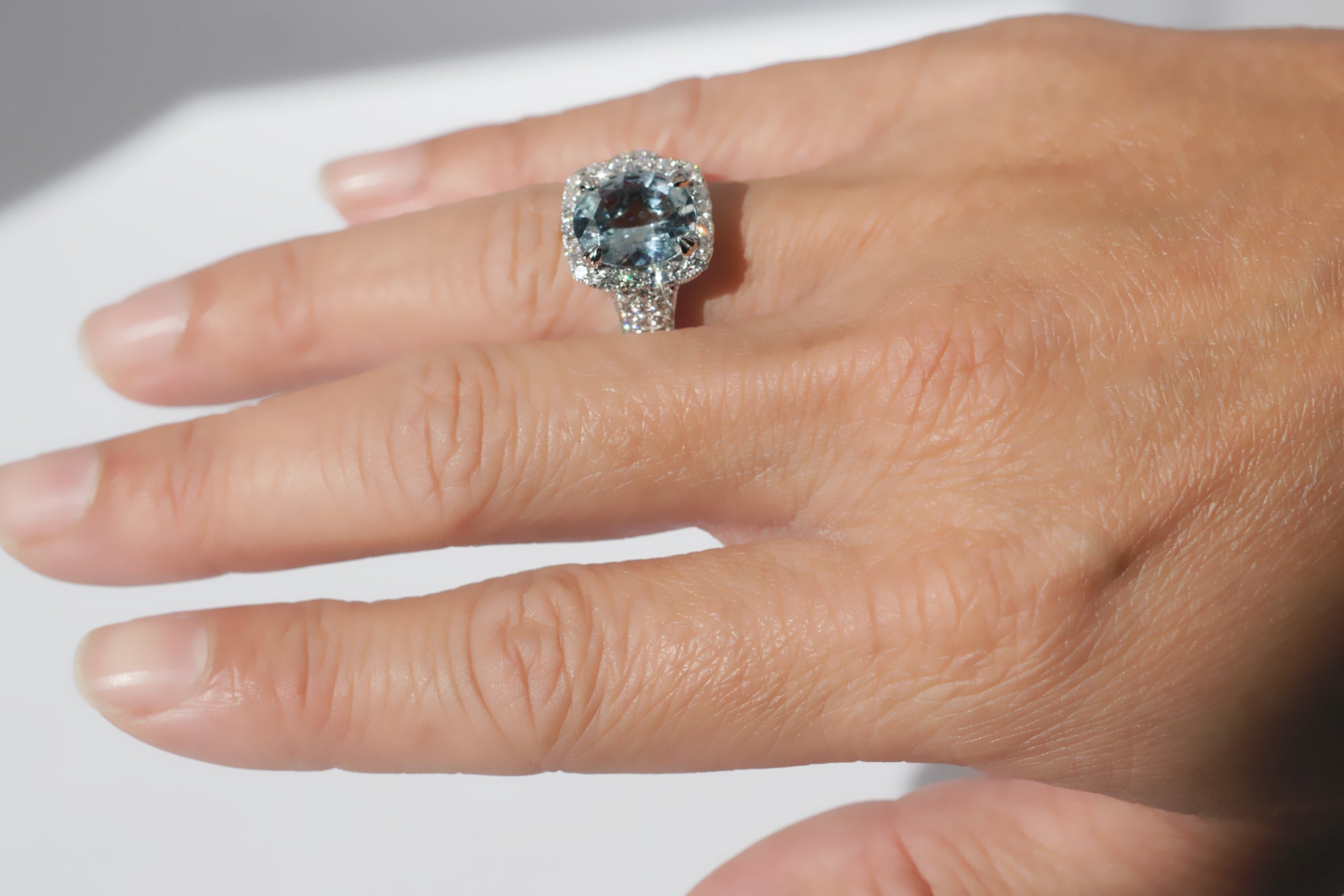 The Annette Oval Aquamarine (11x9)