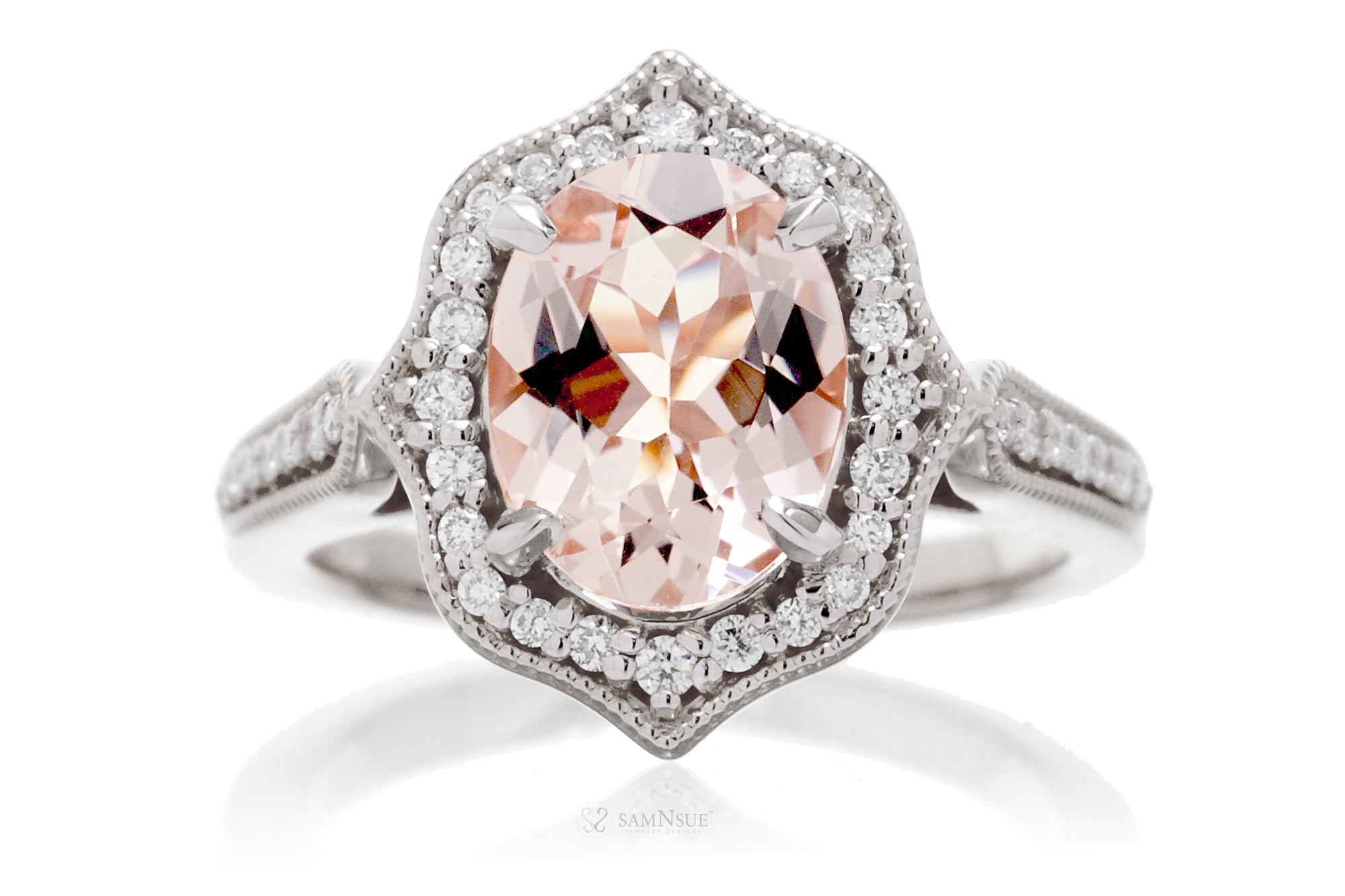 The Genevieve Oval Morganite