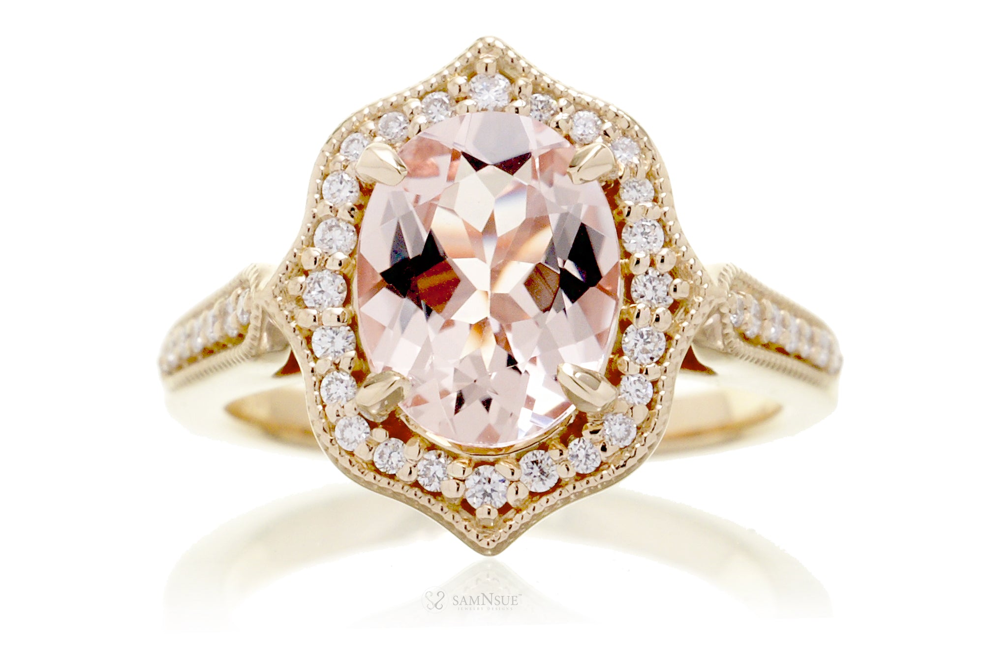 The Genevieve Oval Morganite