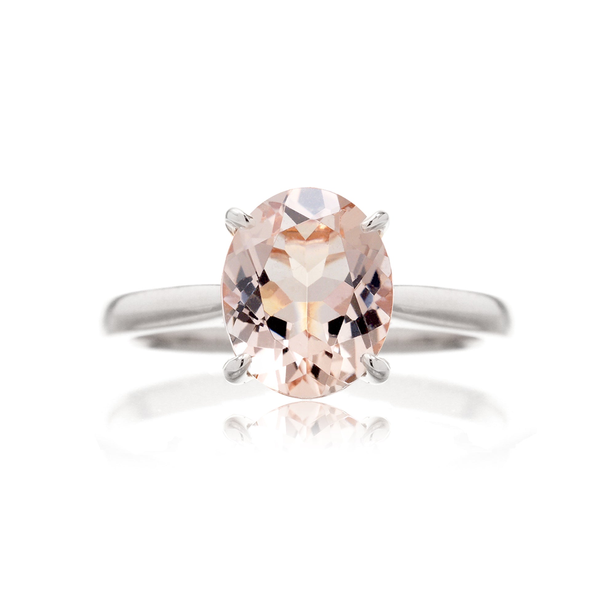 The Emily Oval Cut Morganite Ring