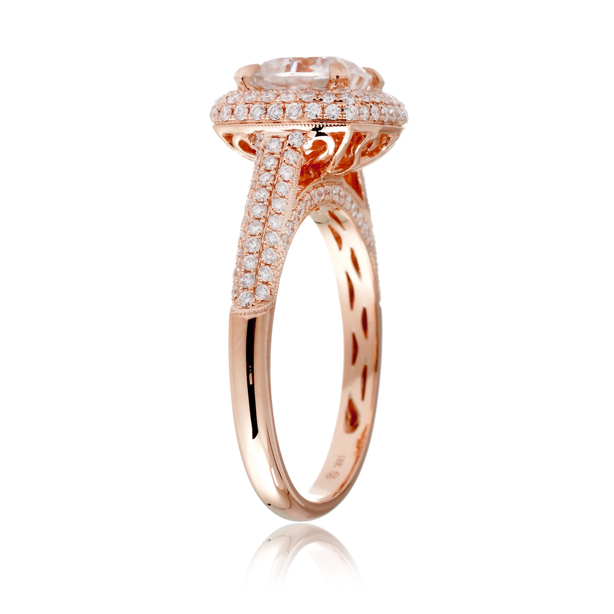 The Pamela Cushion Moissanite Ring