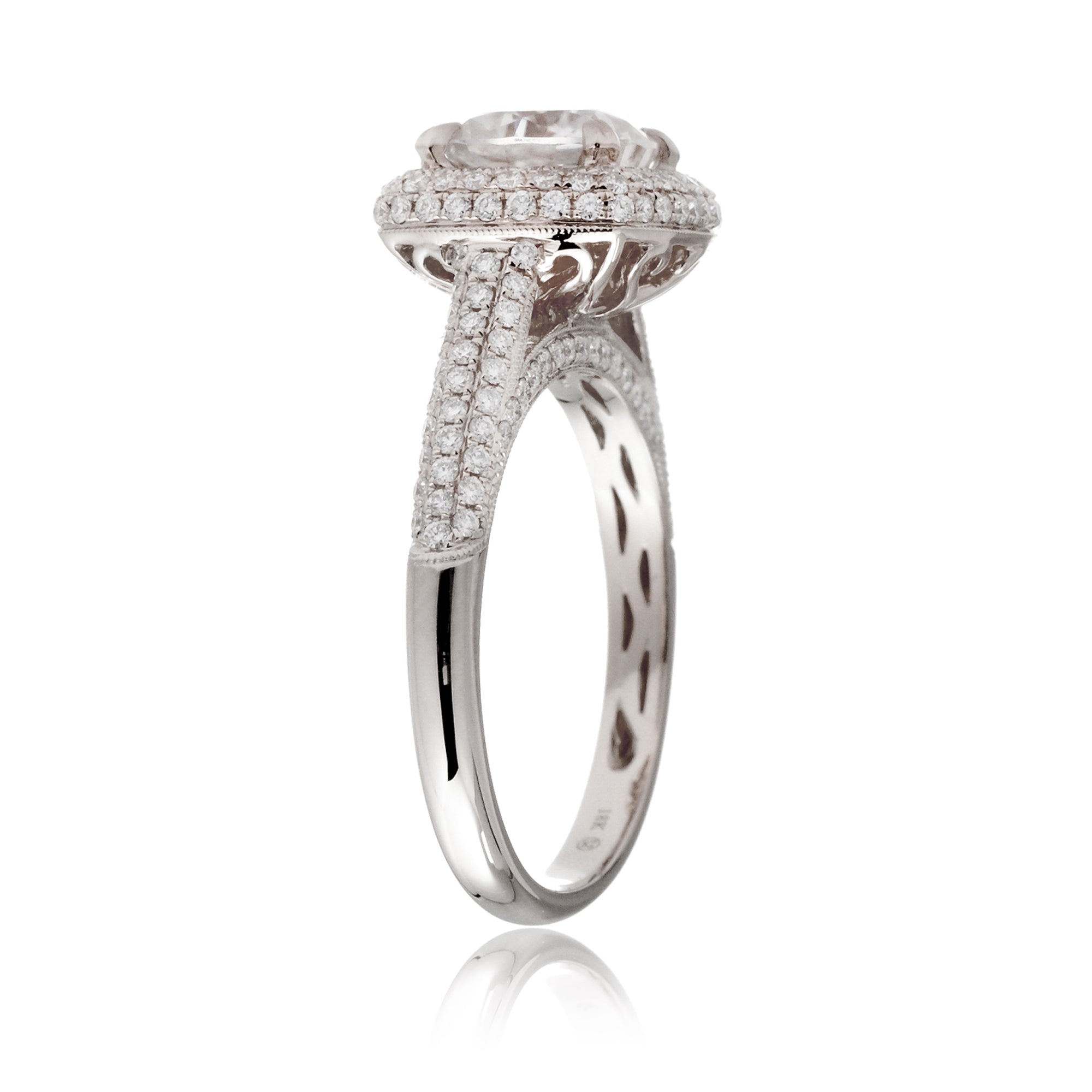 The Pamela Cushion Moissanite Ring