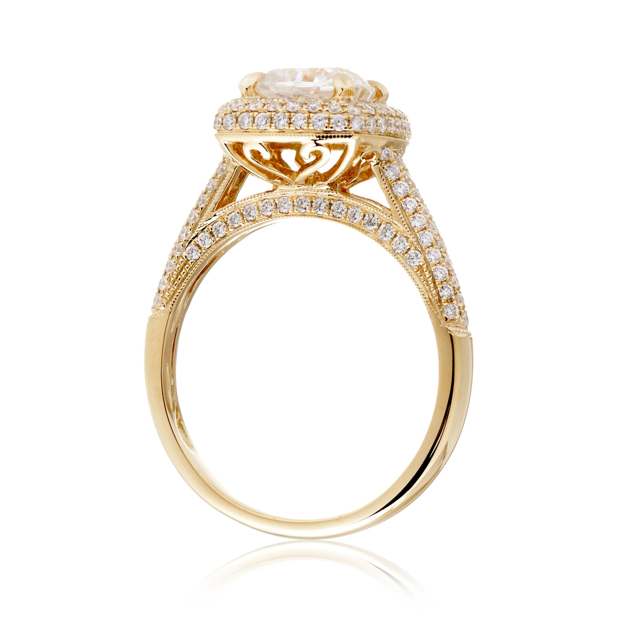 The Pamela Cushion Moissanite Ring