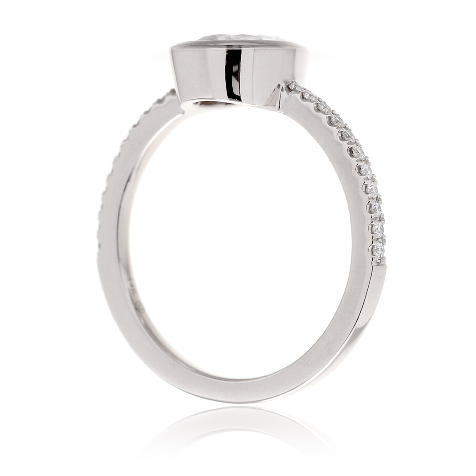 The Beverly Pear Moissanite