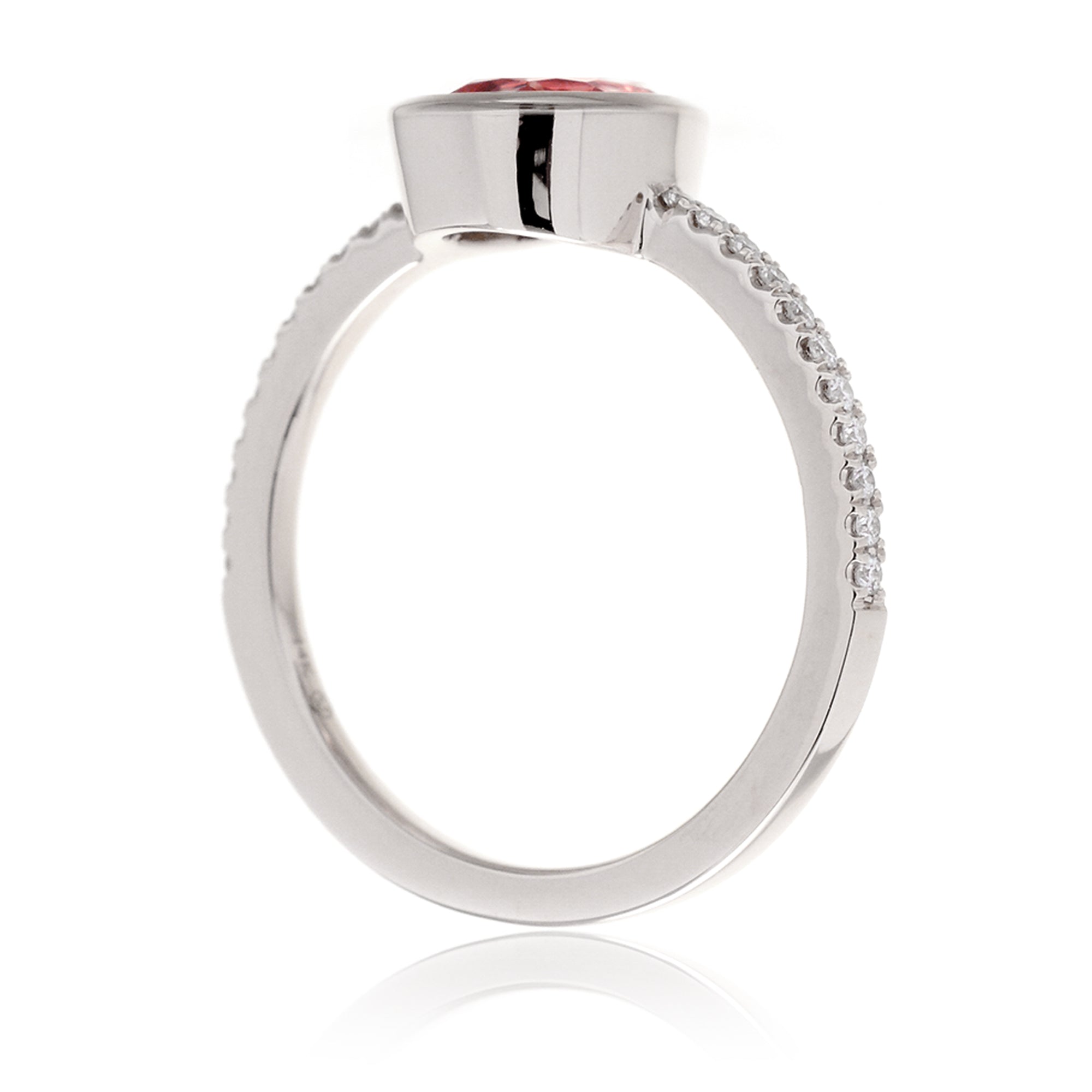 The Beverly Pear Ruby Ring
