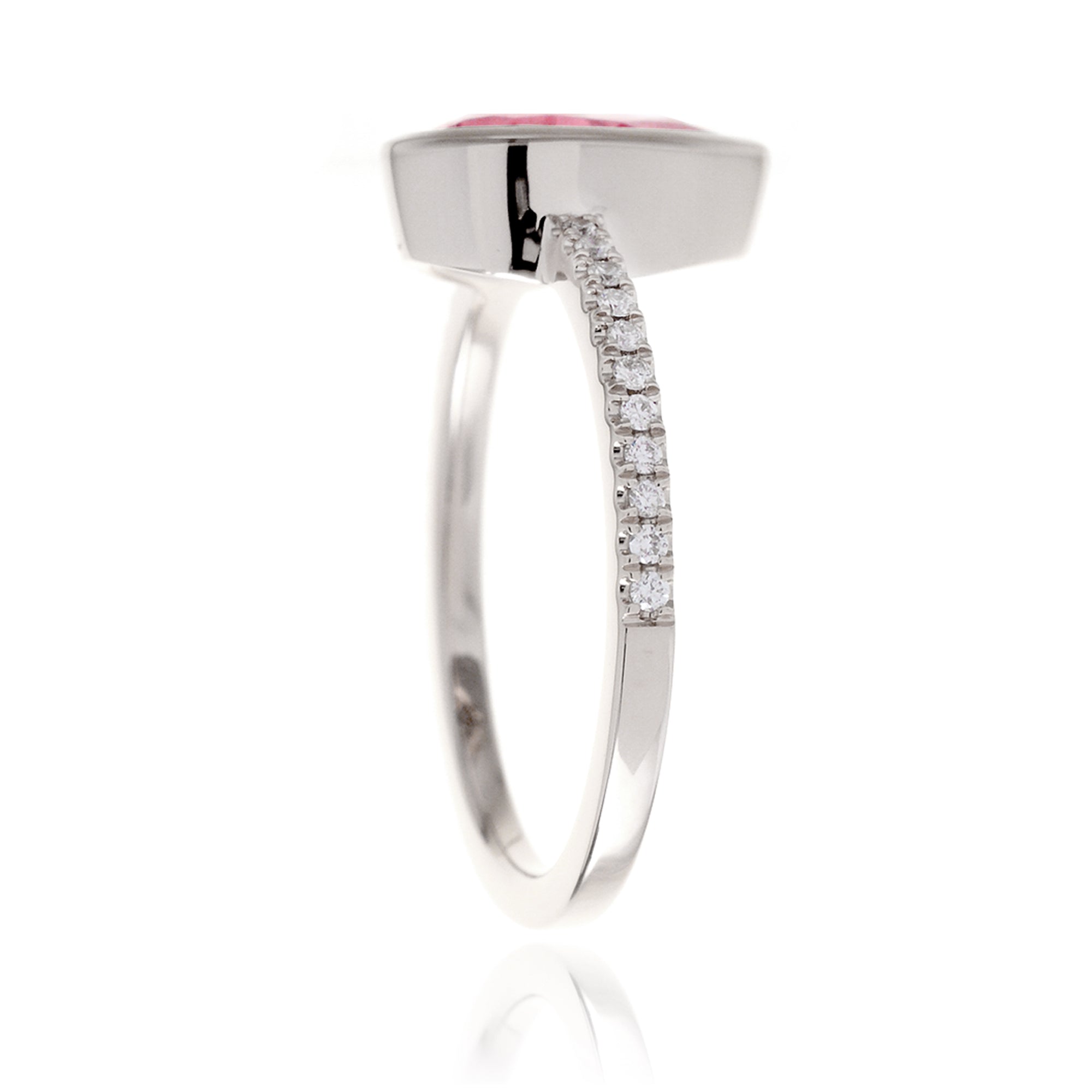 The Beverly Pear Ruby Ring