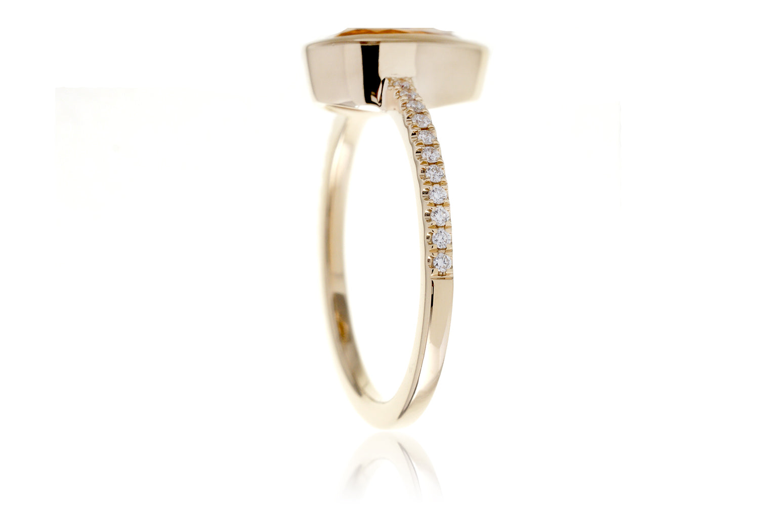 The Beverly Pear Citrine Ring