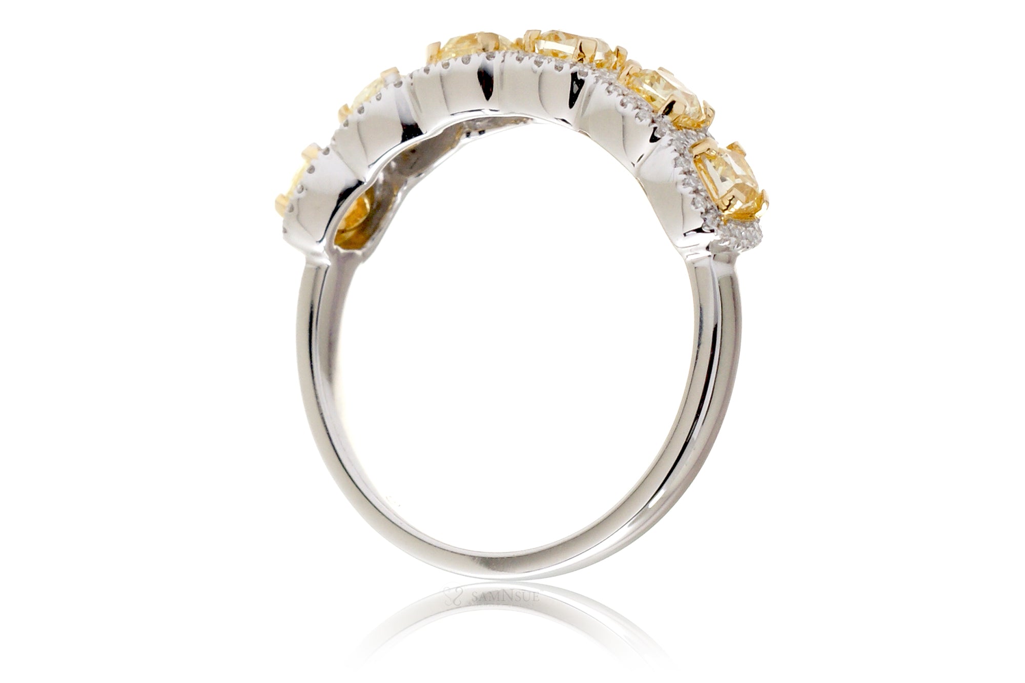 The Penelope Yellow Diamond Band