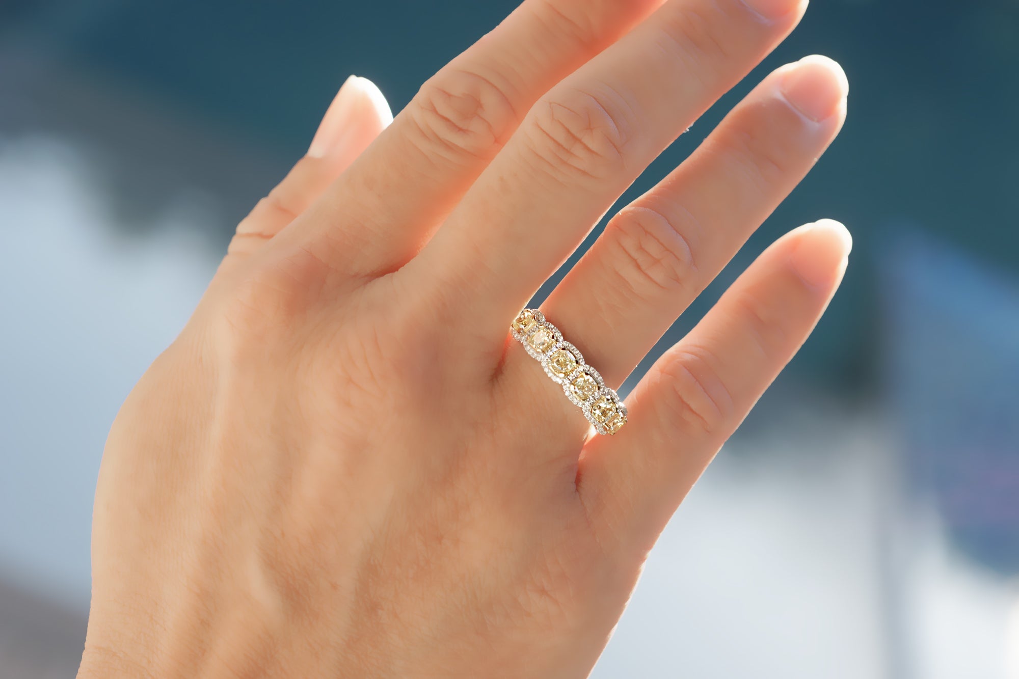 The Penelope Yellow Diamond Band