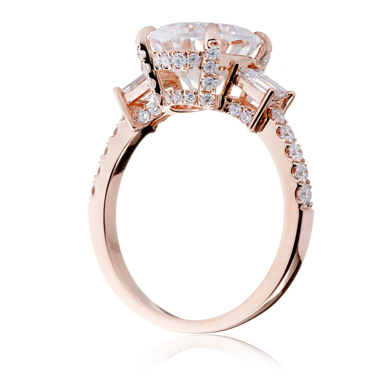 The Rey Oval Moissanite Ring