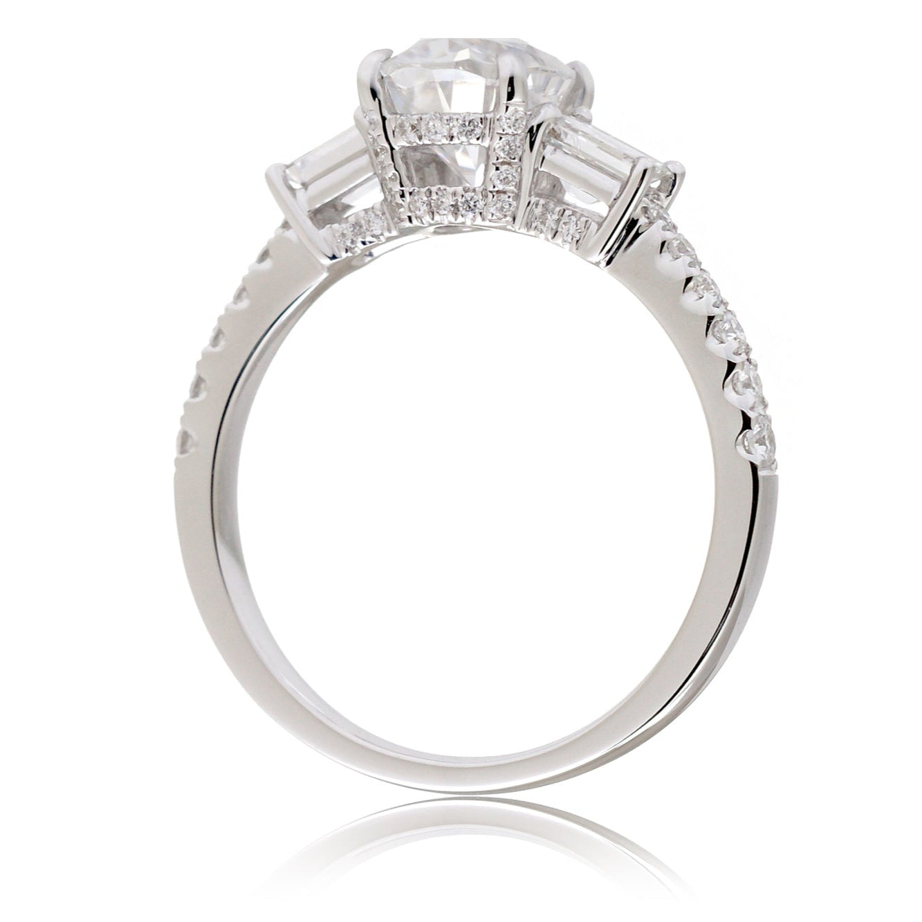 The Rey Oval Moissanite Ring