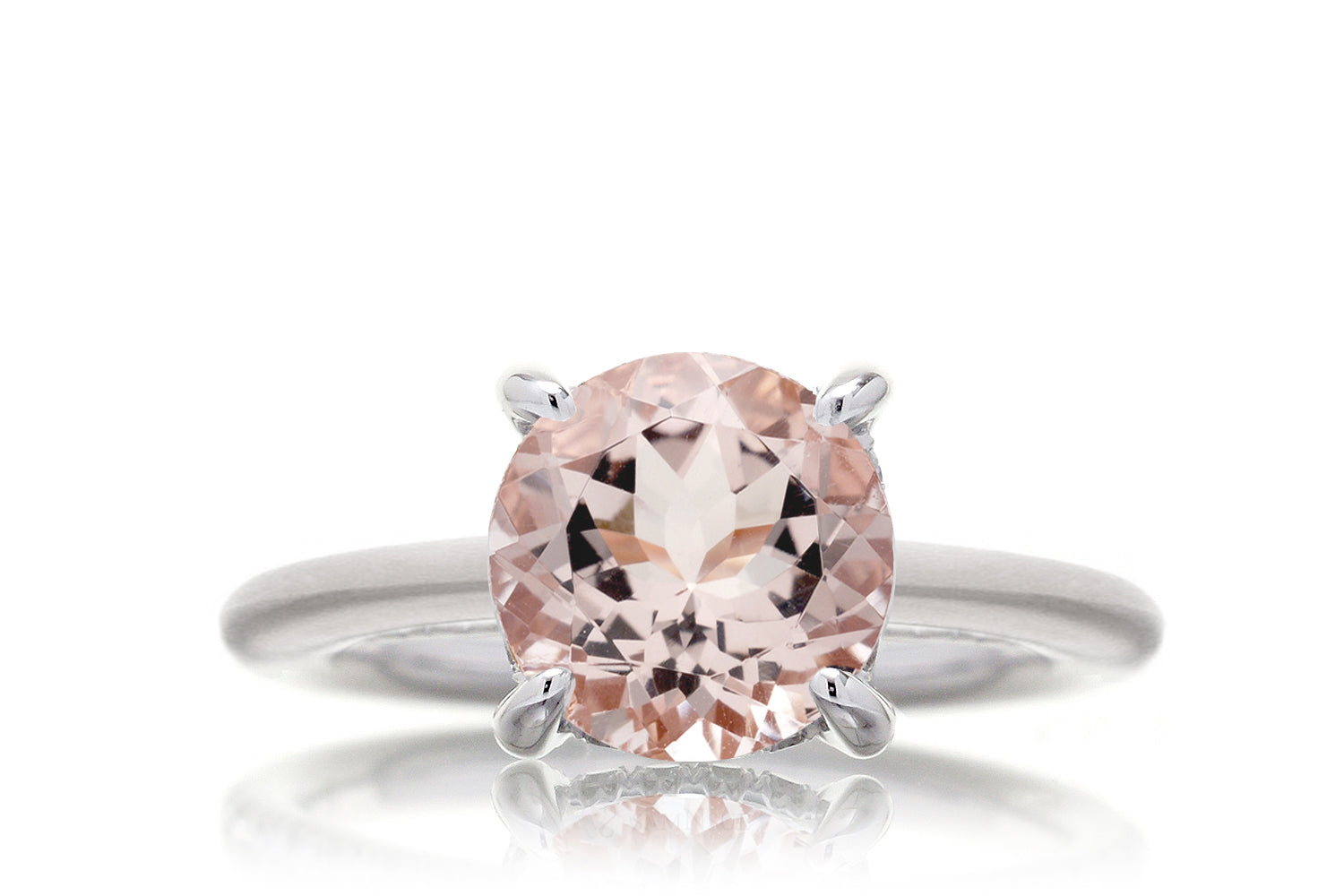 The Drenched Solitaire Round Morganite