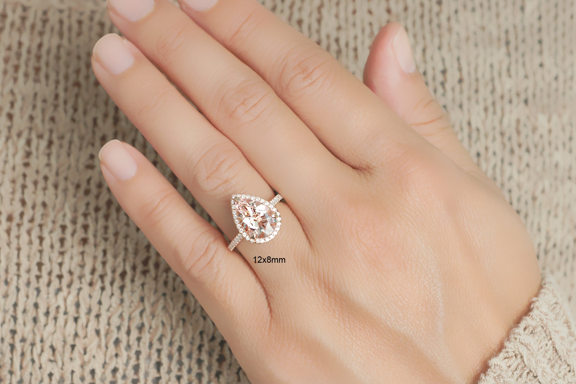 The Signature Pear Morganite Ring