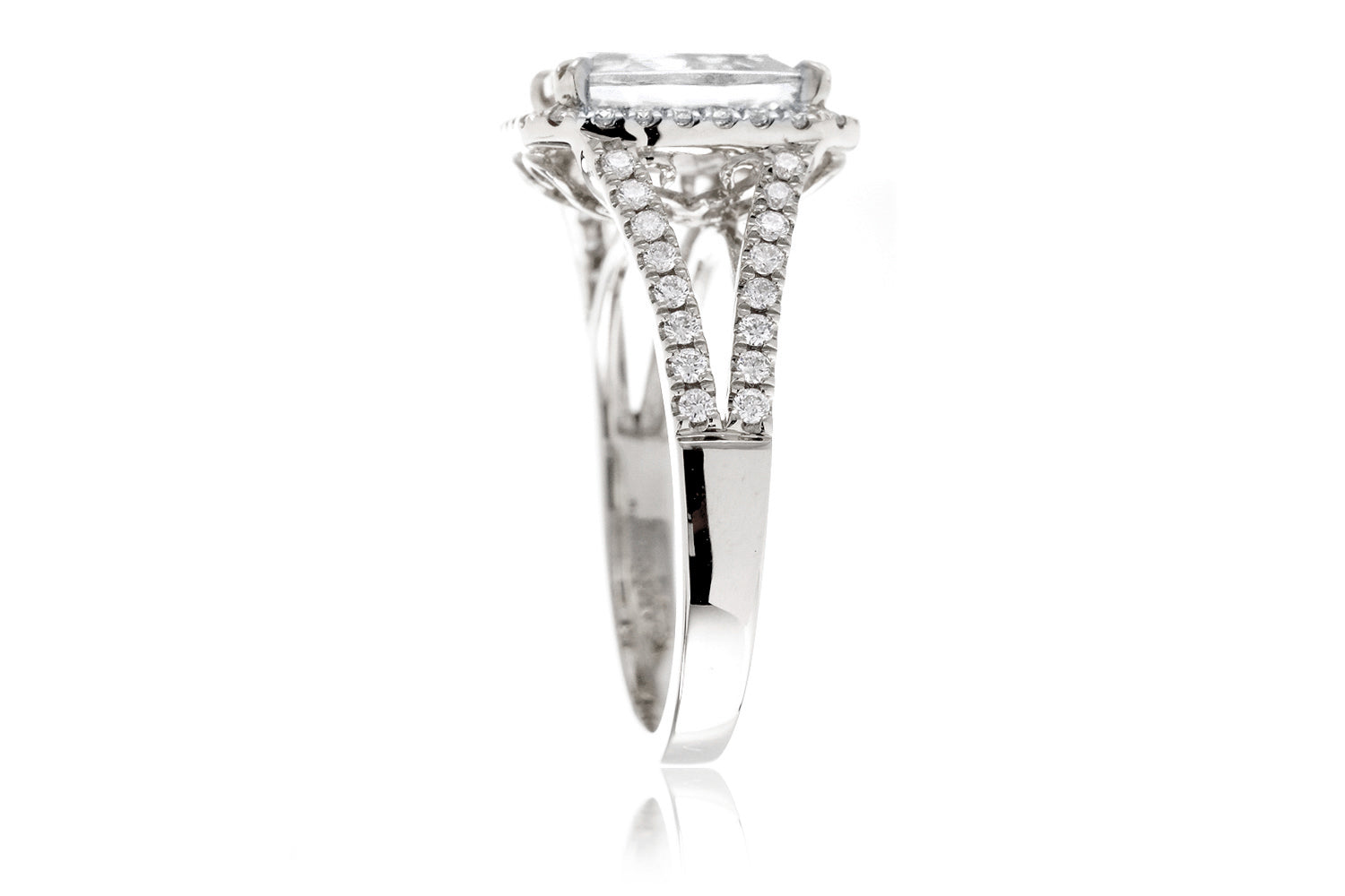 The Signature Split Band Radiant Moissanite Ring