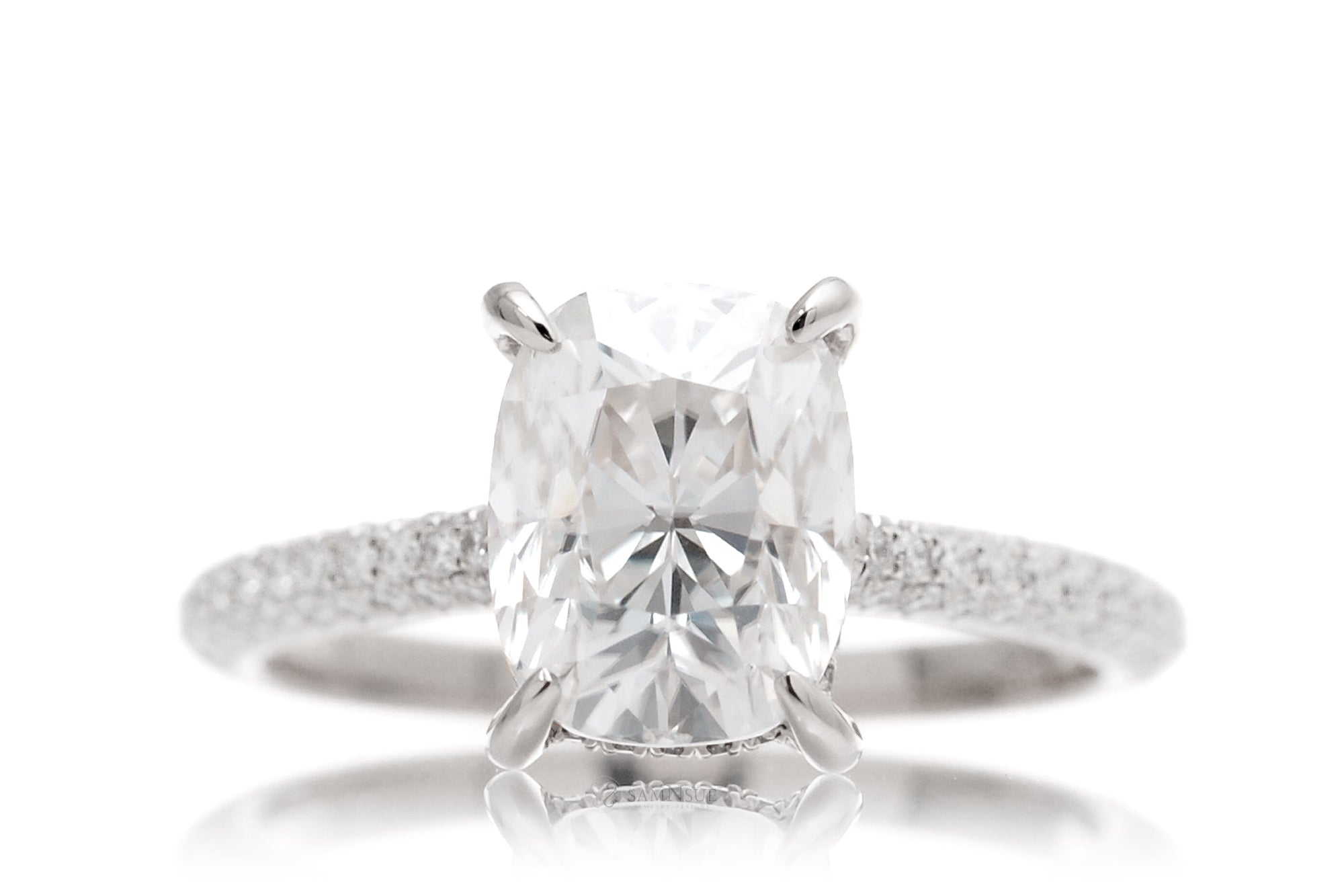 The Starlight Cushion Moissanite