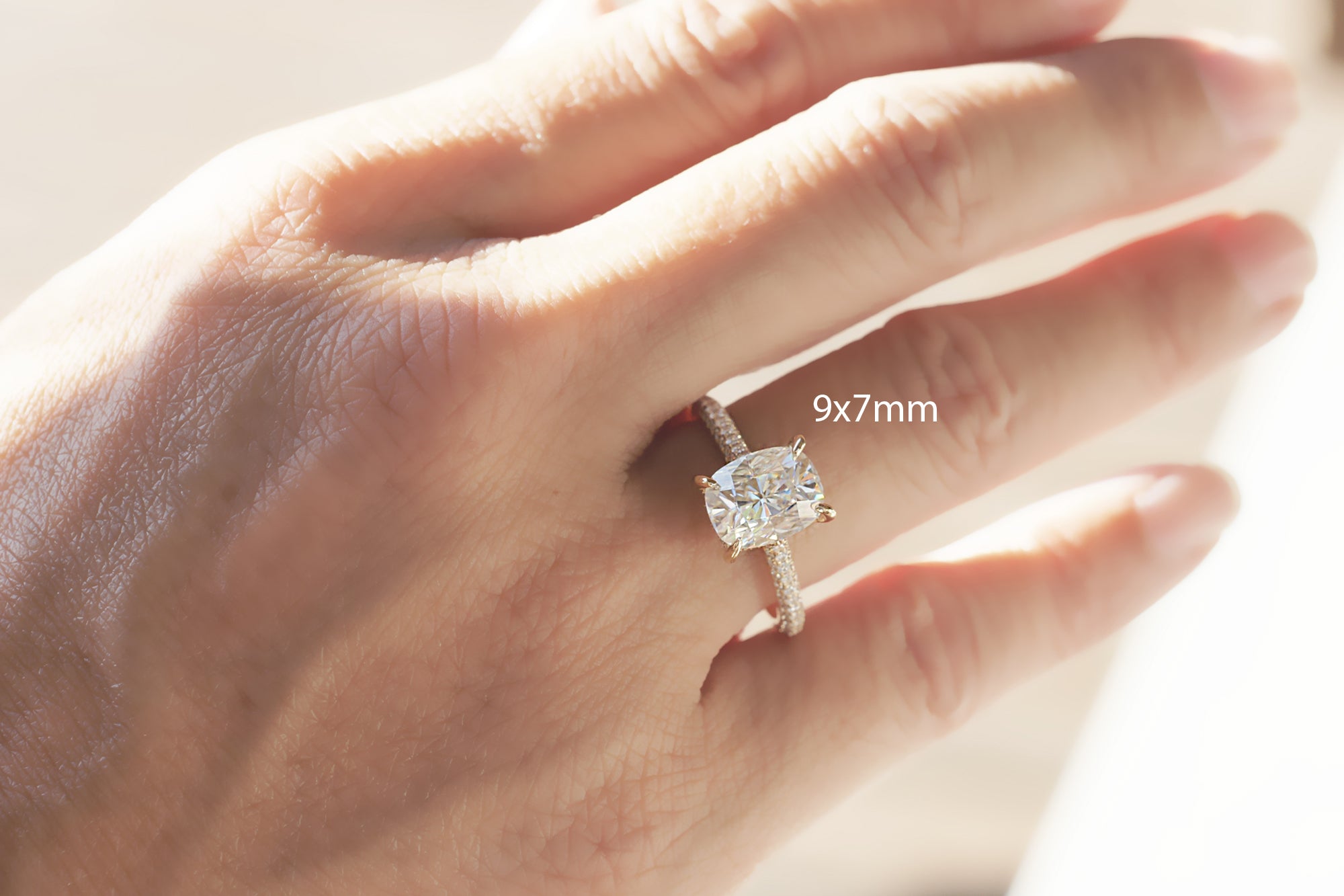 The Starlight Cushion Moissanite