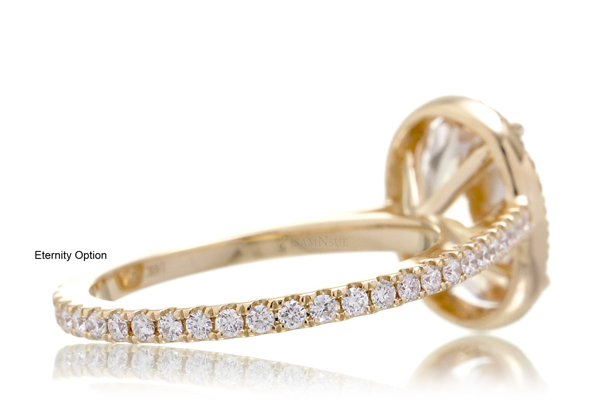 The Steffy Oval Cut Moissanite Ring