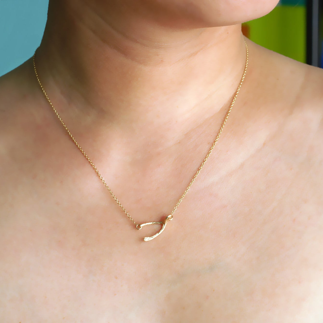 The Wishbone Twig Necklace