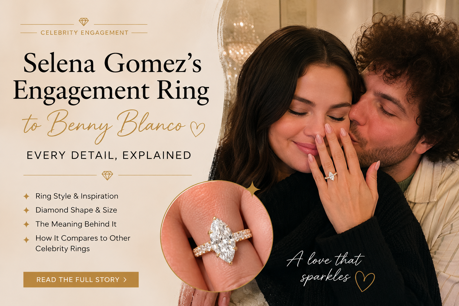 Selena Gomez engagement ring to Benny Blanco