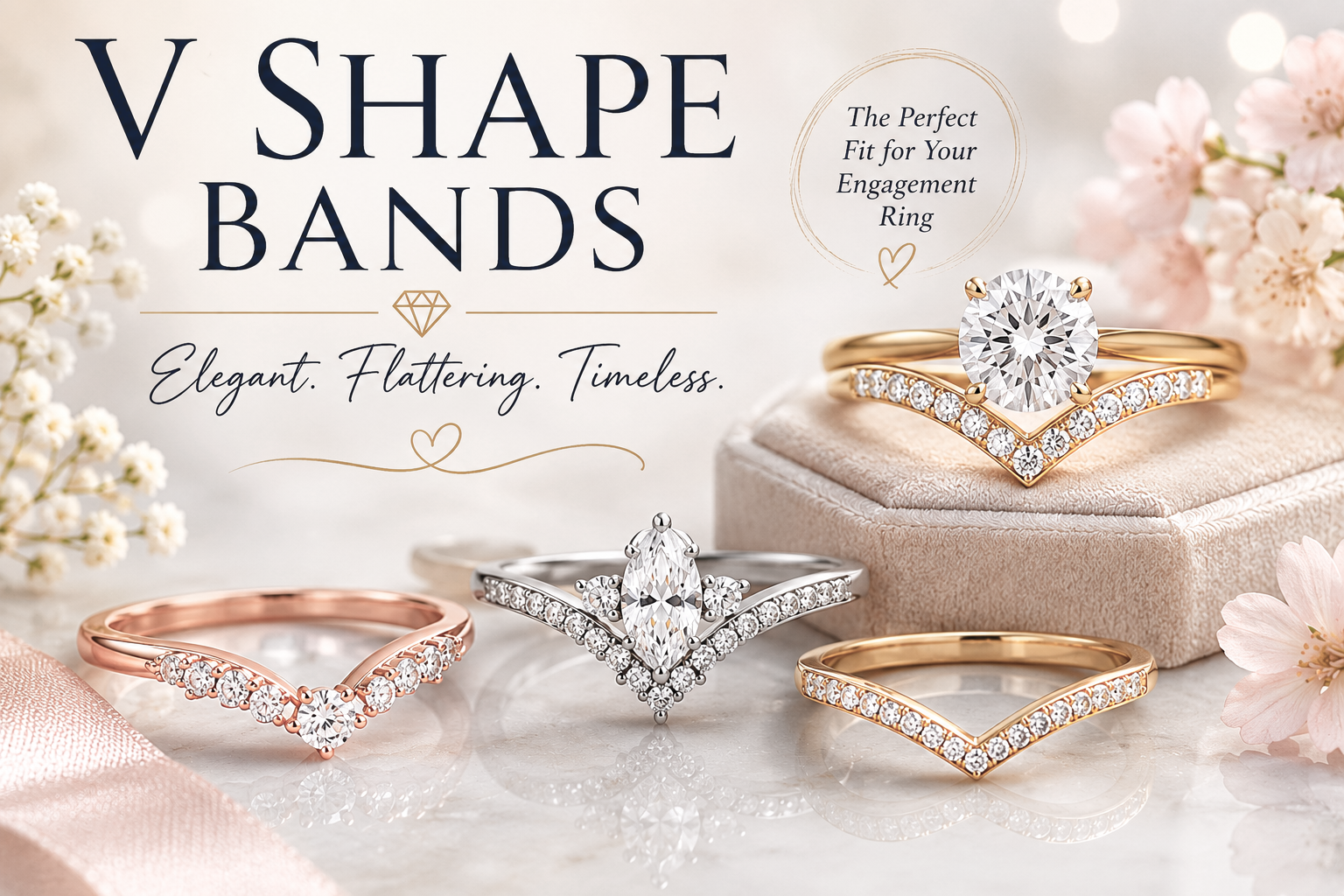 V Shape Wedding Band