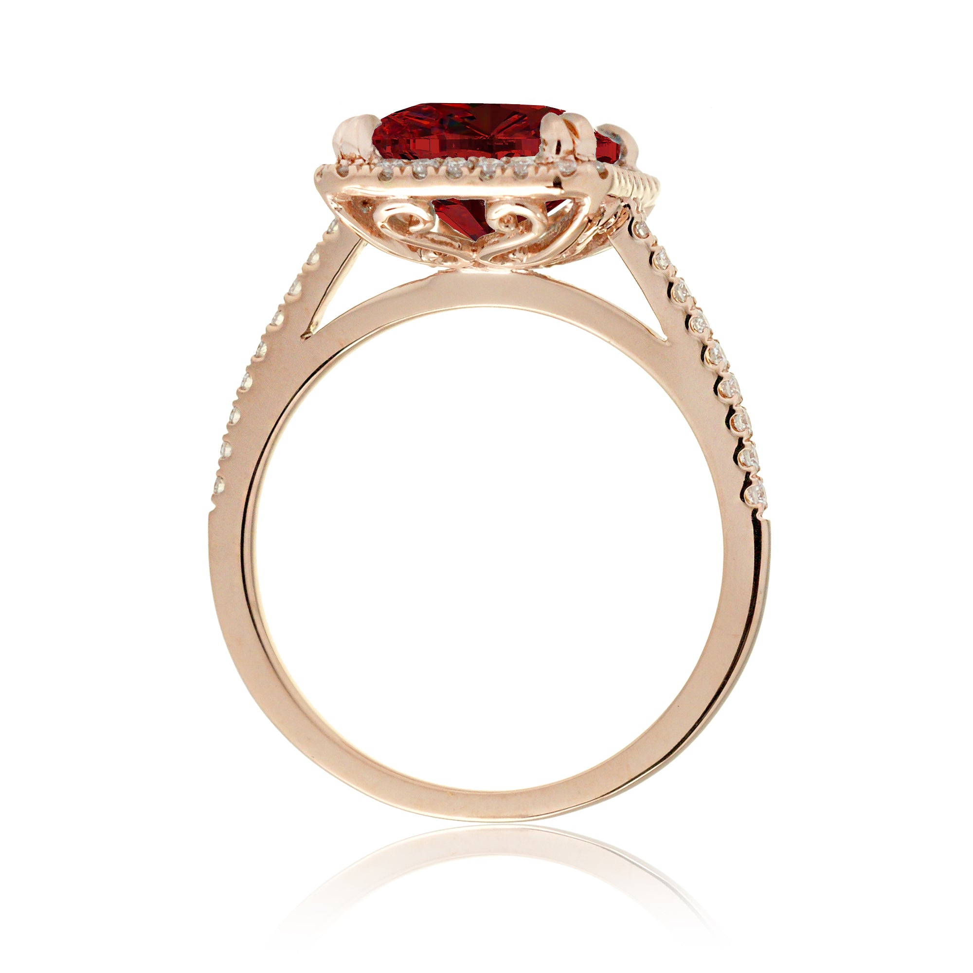 The Signature Emerald Cut Ruby Ring